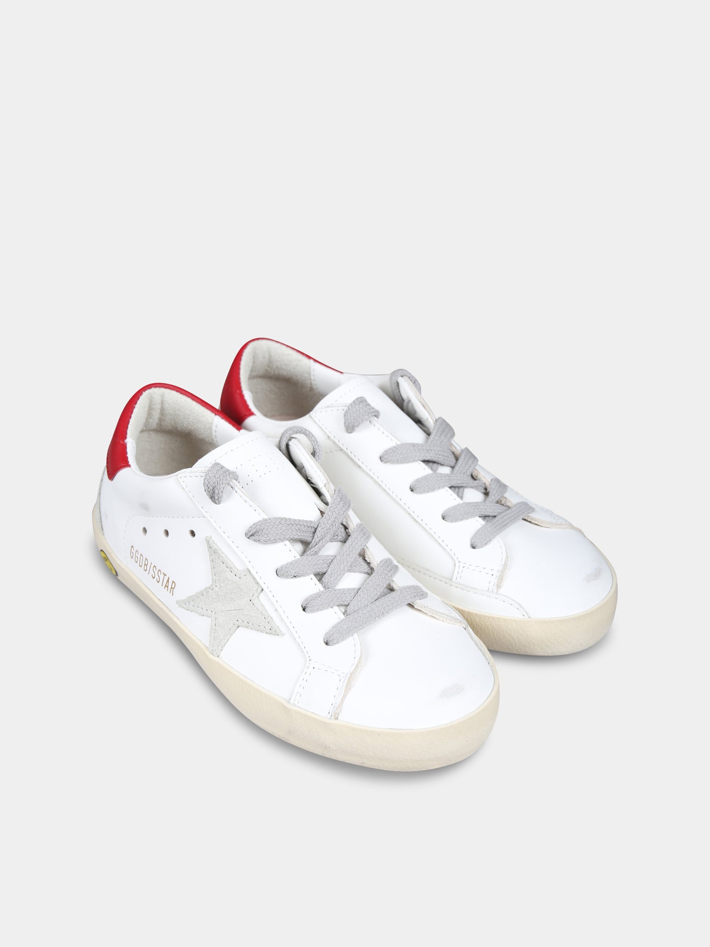 Sneakers Super Star bianche per bambini con stella,Golden Goose,GJF00102 F004338 10218