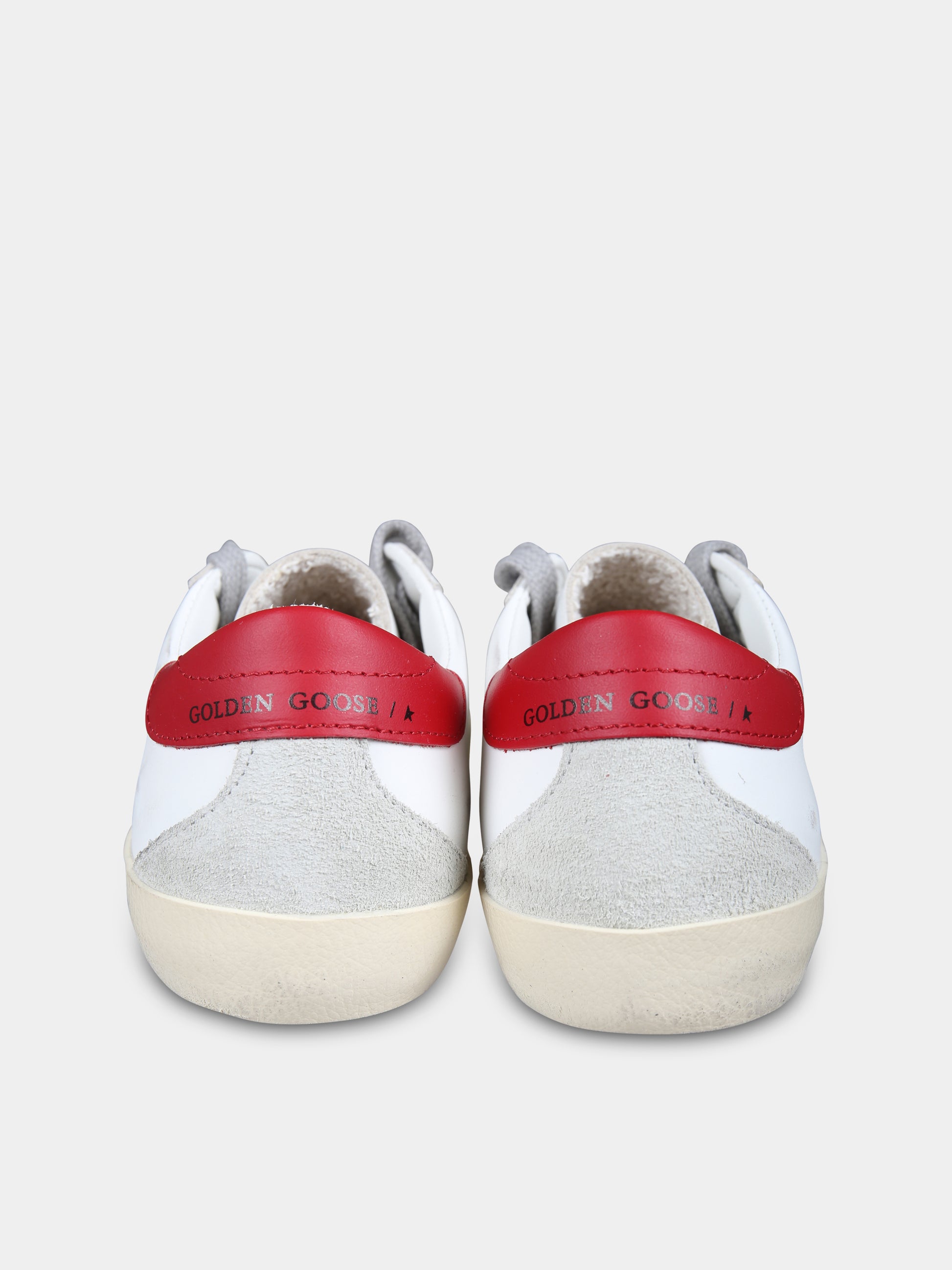 Sneakers Super Star bianche per bambini con stella,Golden Goose,GJF00102 F004338 10218