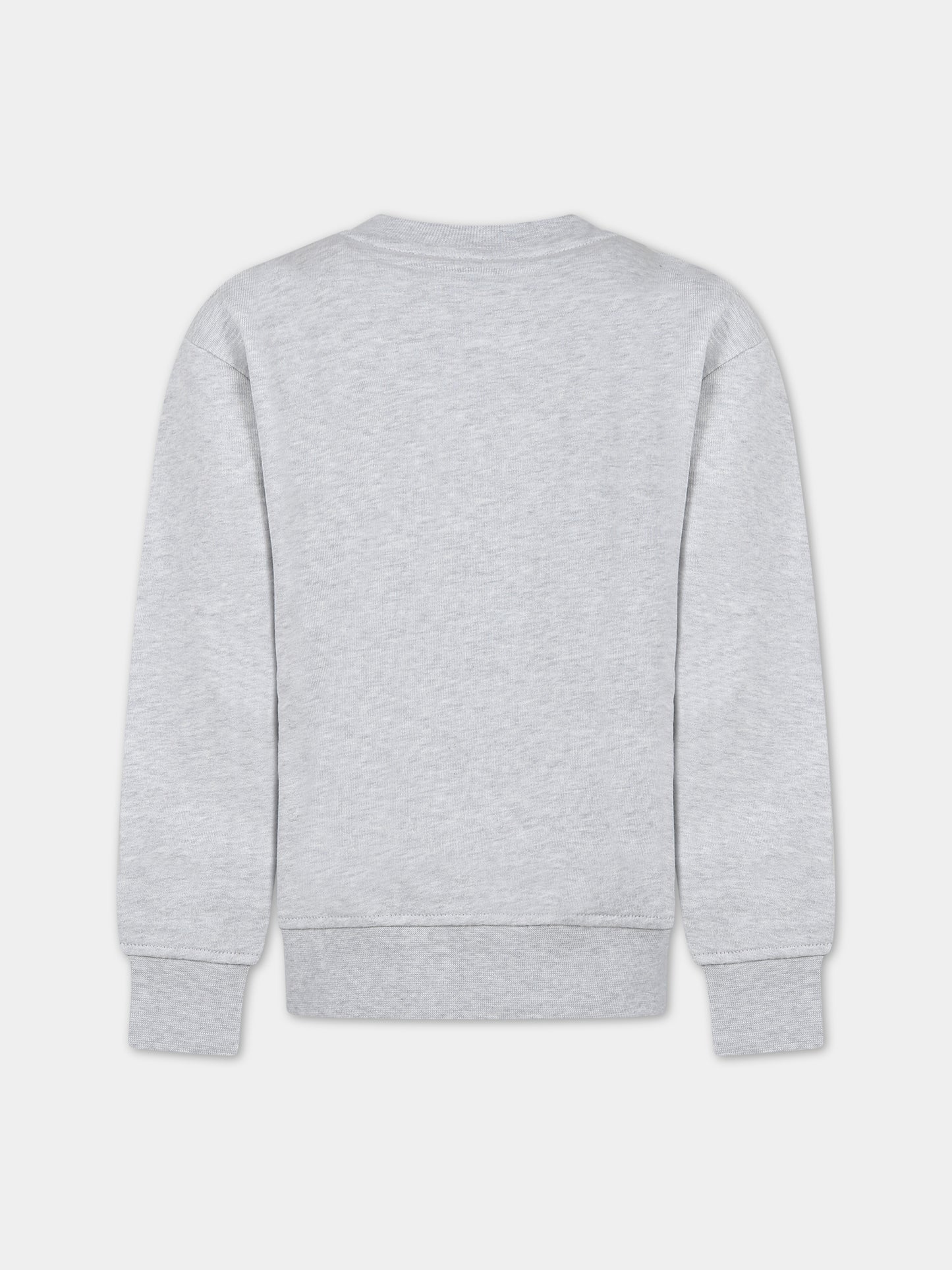 Felpa grigia per bambino con logo,Msgm Kids,F3MSJBSW112 107