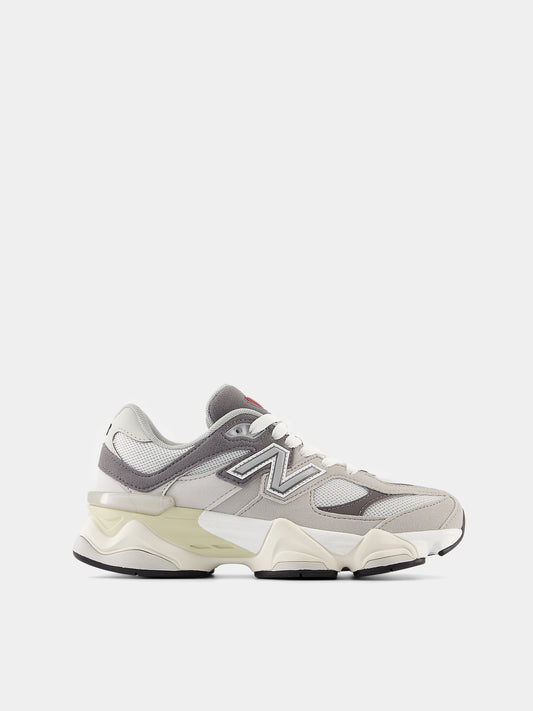 Grey 9060 sneakers for kids with logo