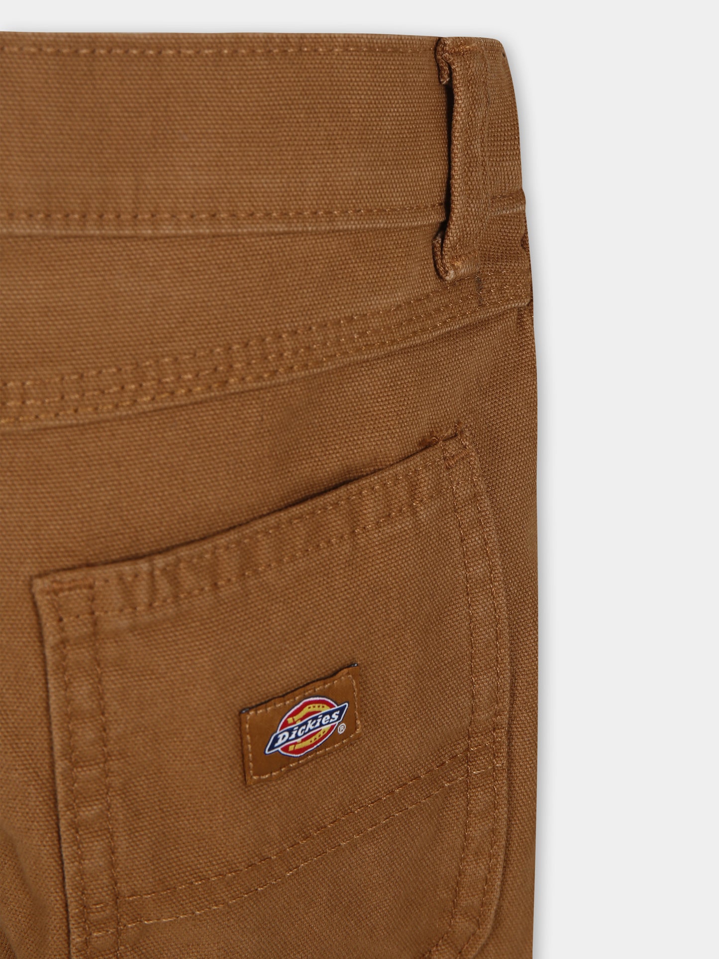 Pantaloni marroni per bambino con logo,Dickies,DK0A85WT0BD1