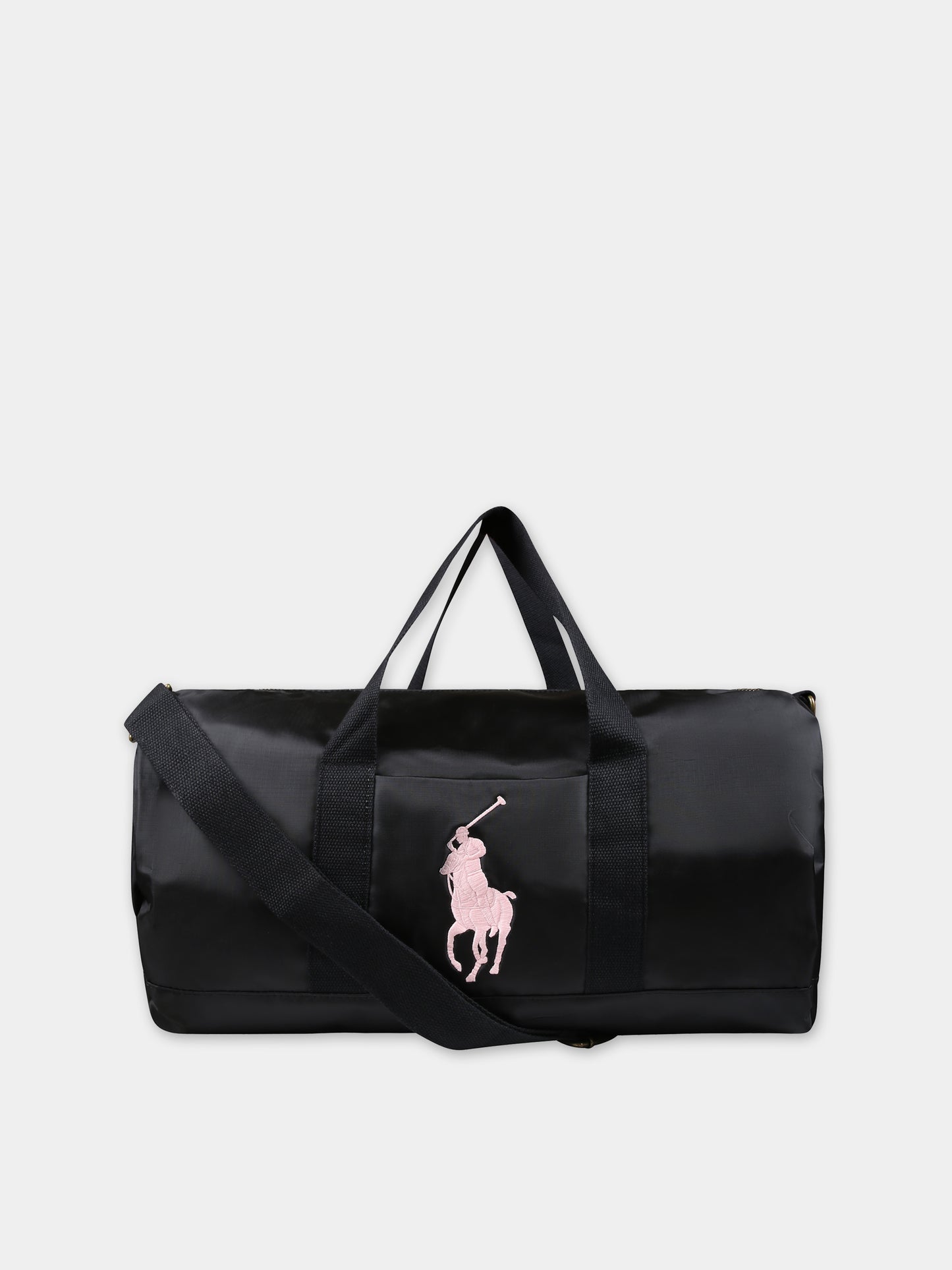 Borsa nera per bambini con logo,Ralph Lauren Kids,4AR066 G9O