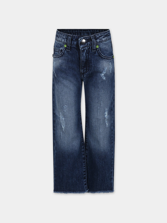 Jeans per bambini con strappi e logo,Barrow,F3BKJUPA003 126