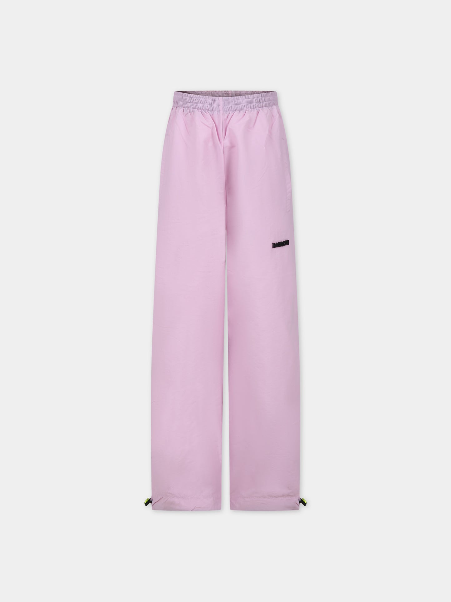 Pantaloni rosa per bambina con logo e smile,Barrow,F3BKJUPA066 BW014