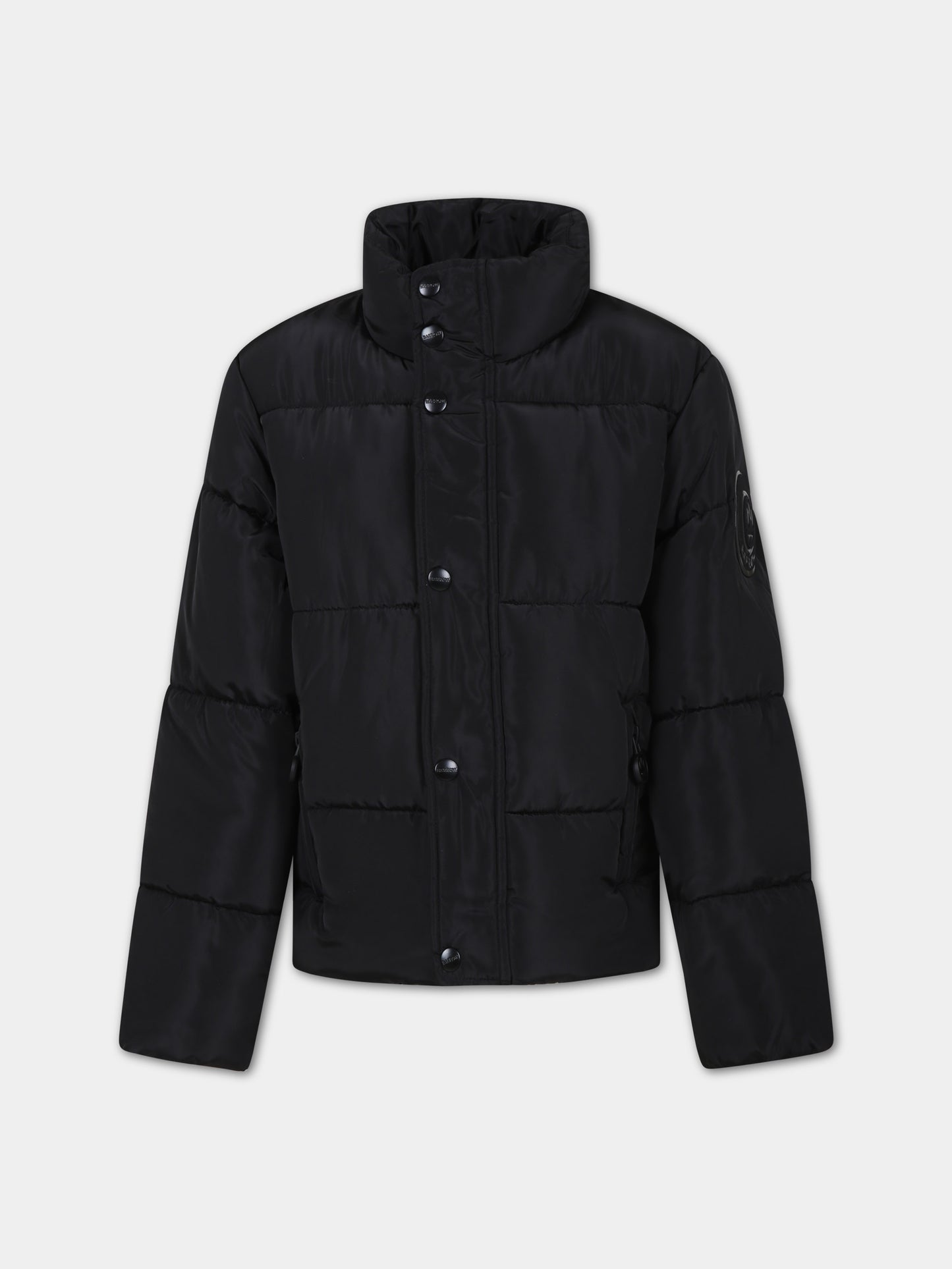 Piumino nero per bambini con logo,Barrow,F3BKJUPF001 110