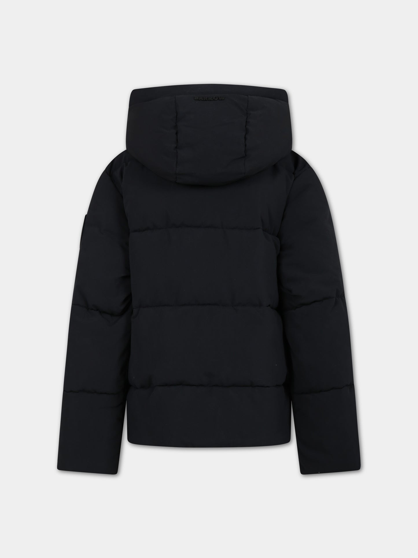Piumino nero per bambini con logo,Barrow,F3BKJUPF002 110