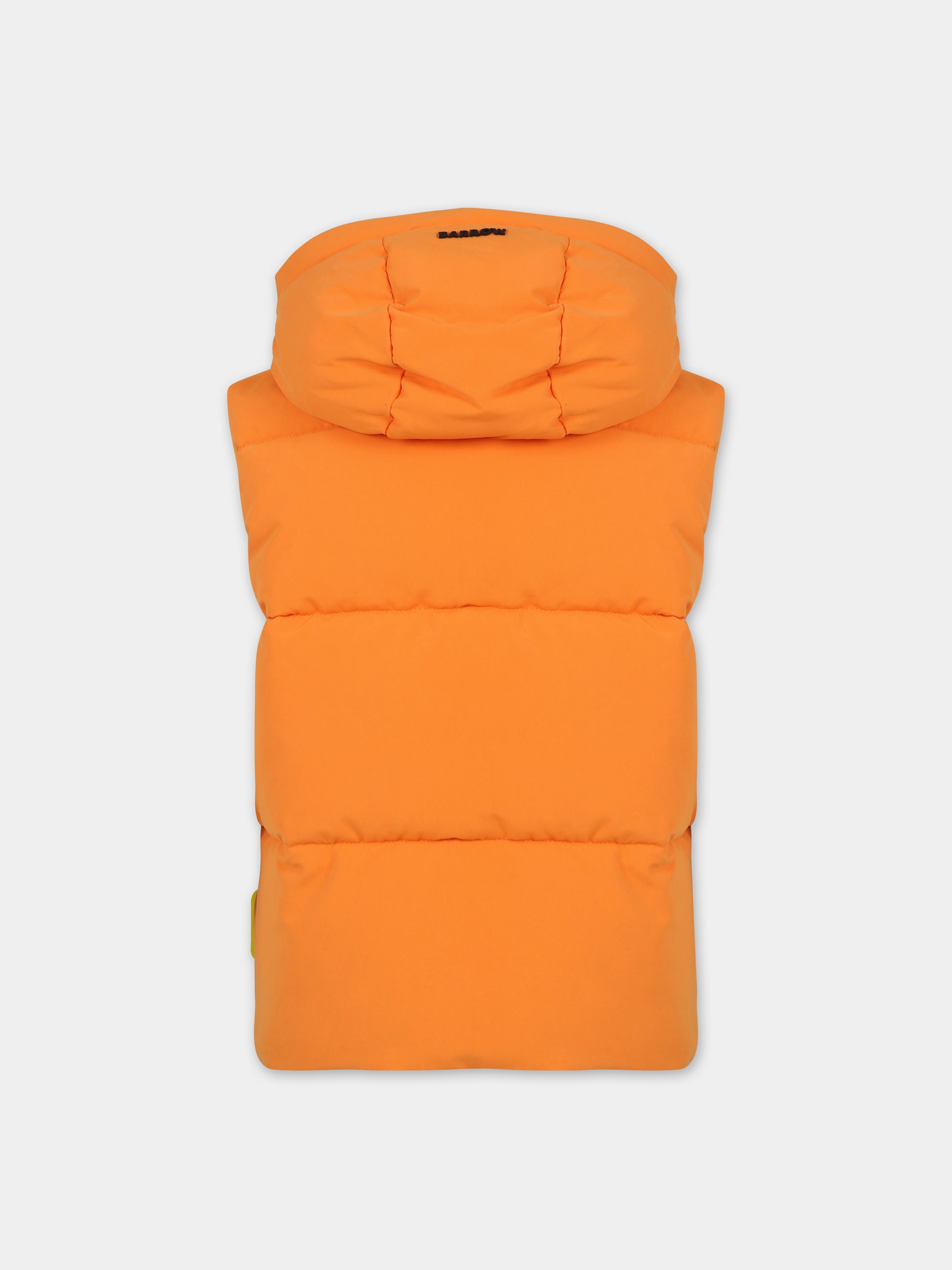 Gilet arancione per bambini con logo,Barrow,F3BKJUPF012 BW011