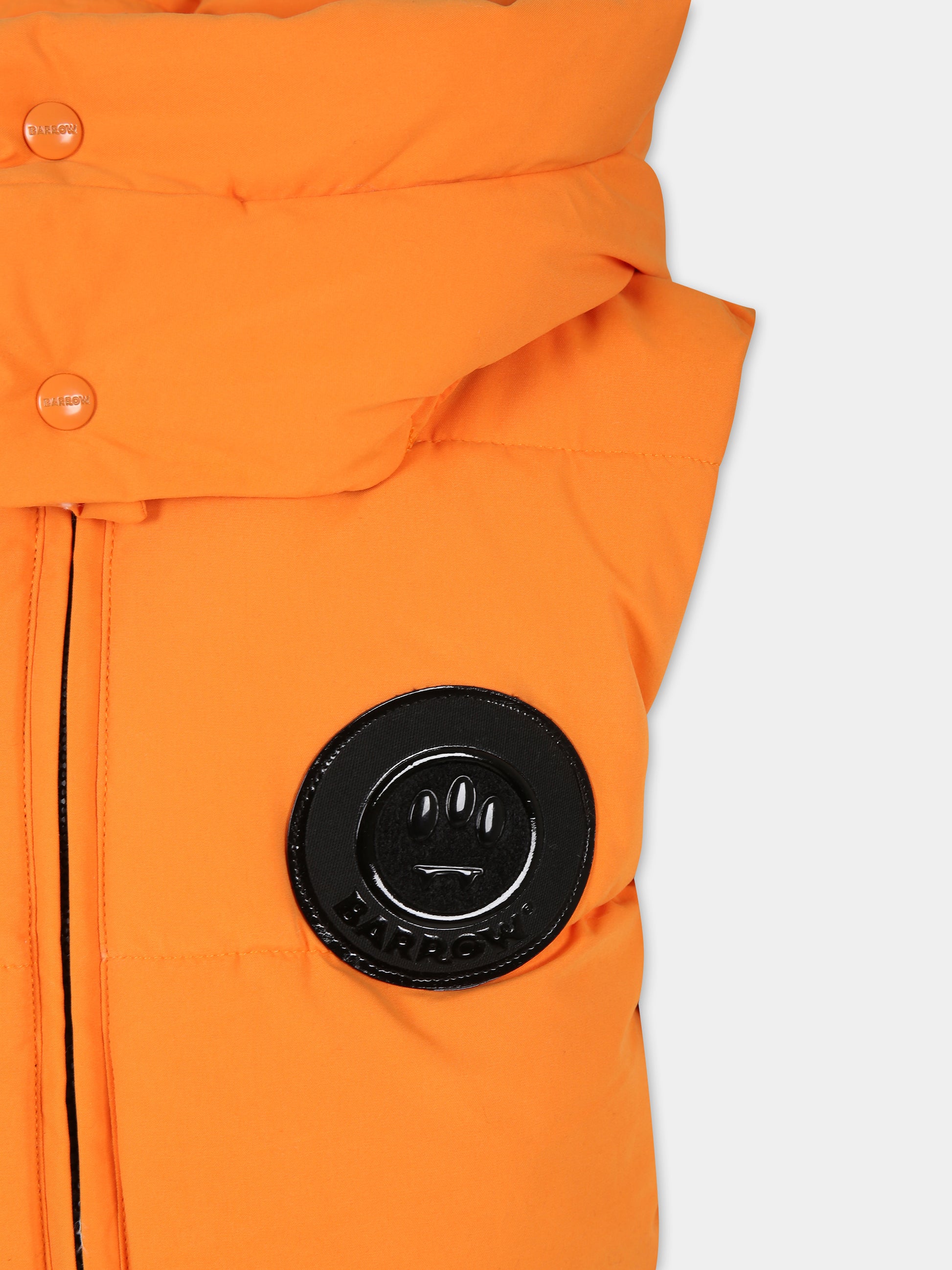 Gilet arancione per bambini con logo,Barrow,F3BKJUPF012 BW011