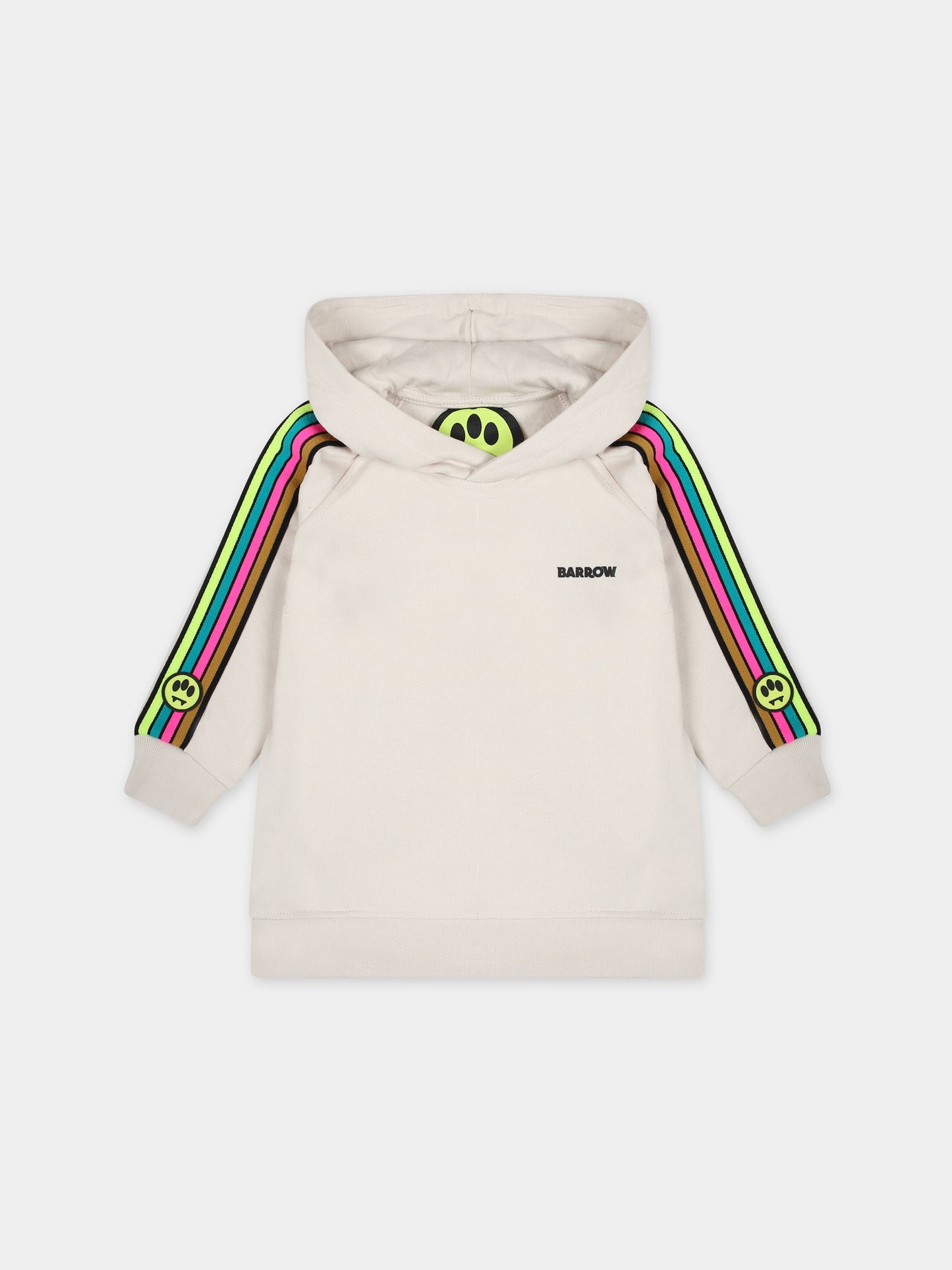 Vestito avorio per neonata con smile,Barrow,F3BKNGDR109 BW009