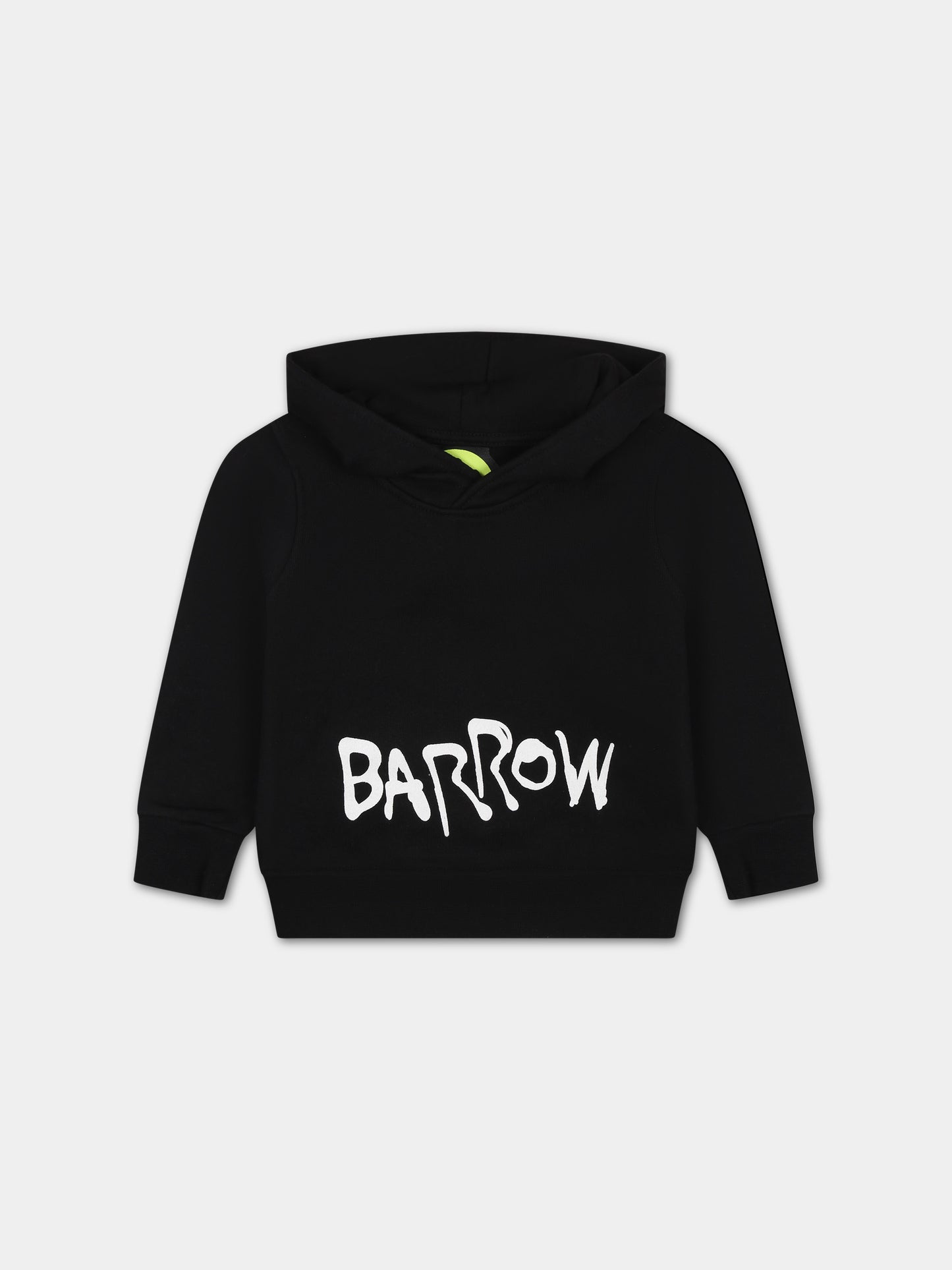 Felpa nera per neonati con logo,Barrow,F3BKUNHS131 110
