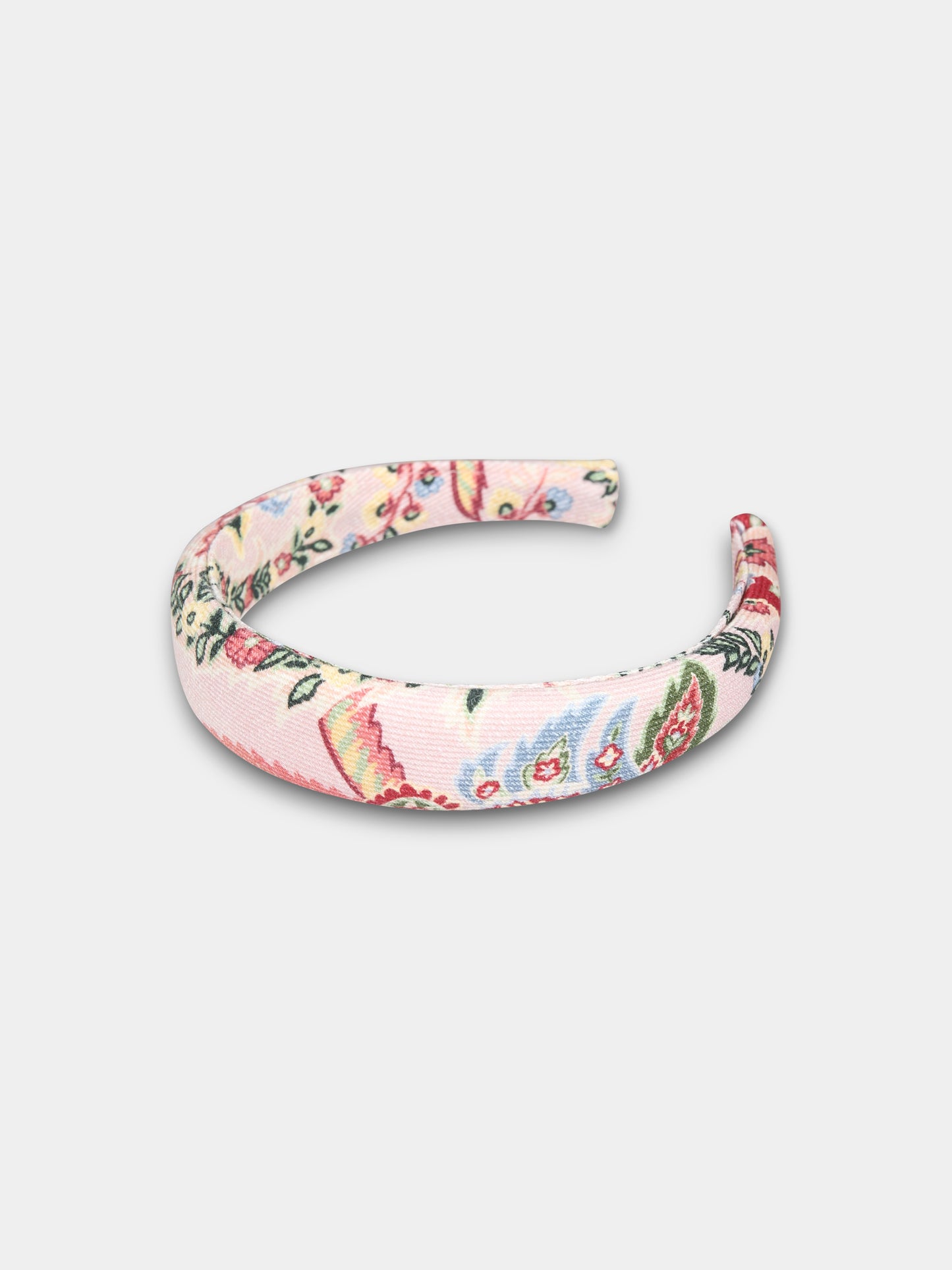 Cerchietto rosa per bambina con motivo paisley,Etro,GV0A54 D0103 383MC