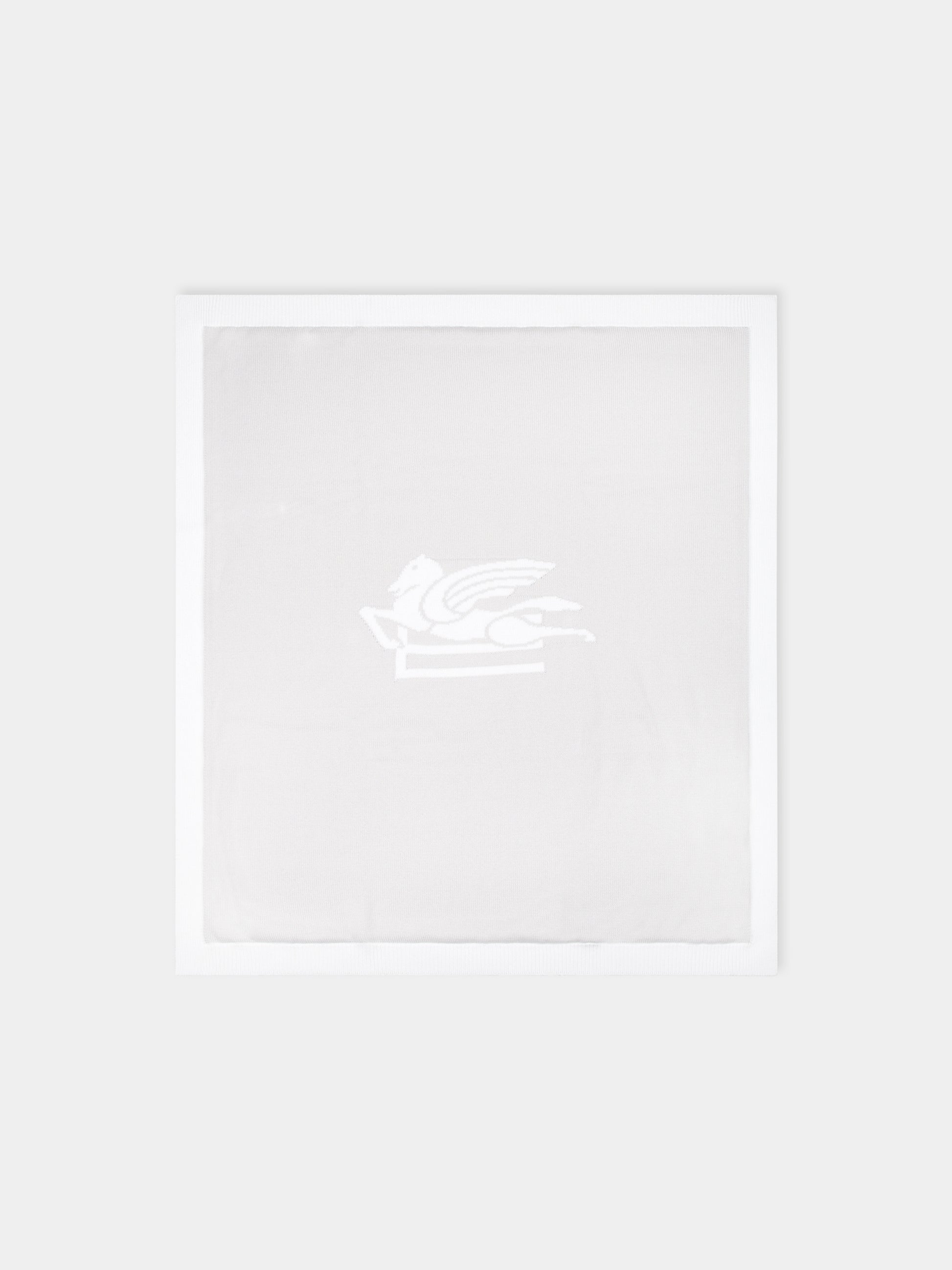 Coperta grigia per neonati con Pegaso,Etro,GU0570 X0006 900