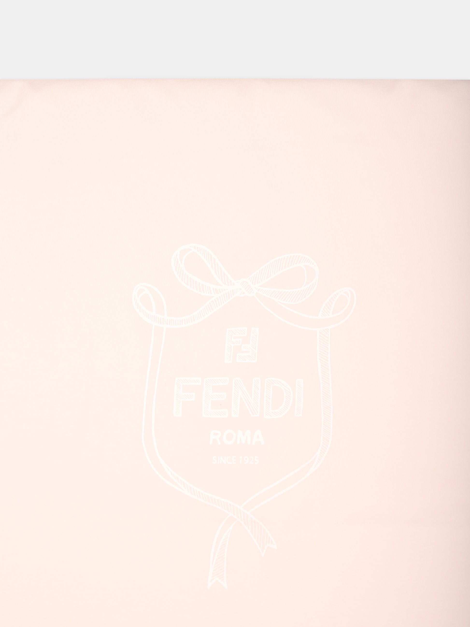 Coperta rosa per neonata con logo Fendi,Fendi Kids,BUJ280 ST8 F0C11