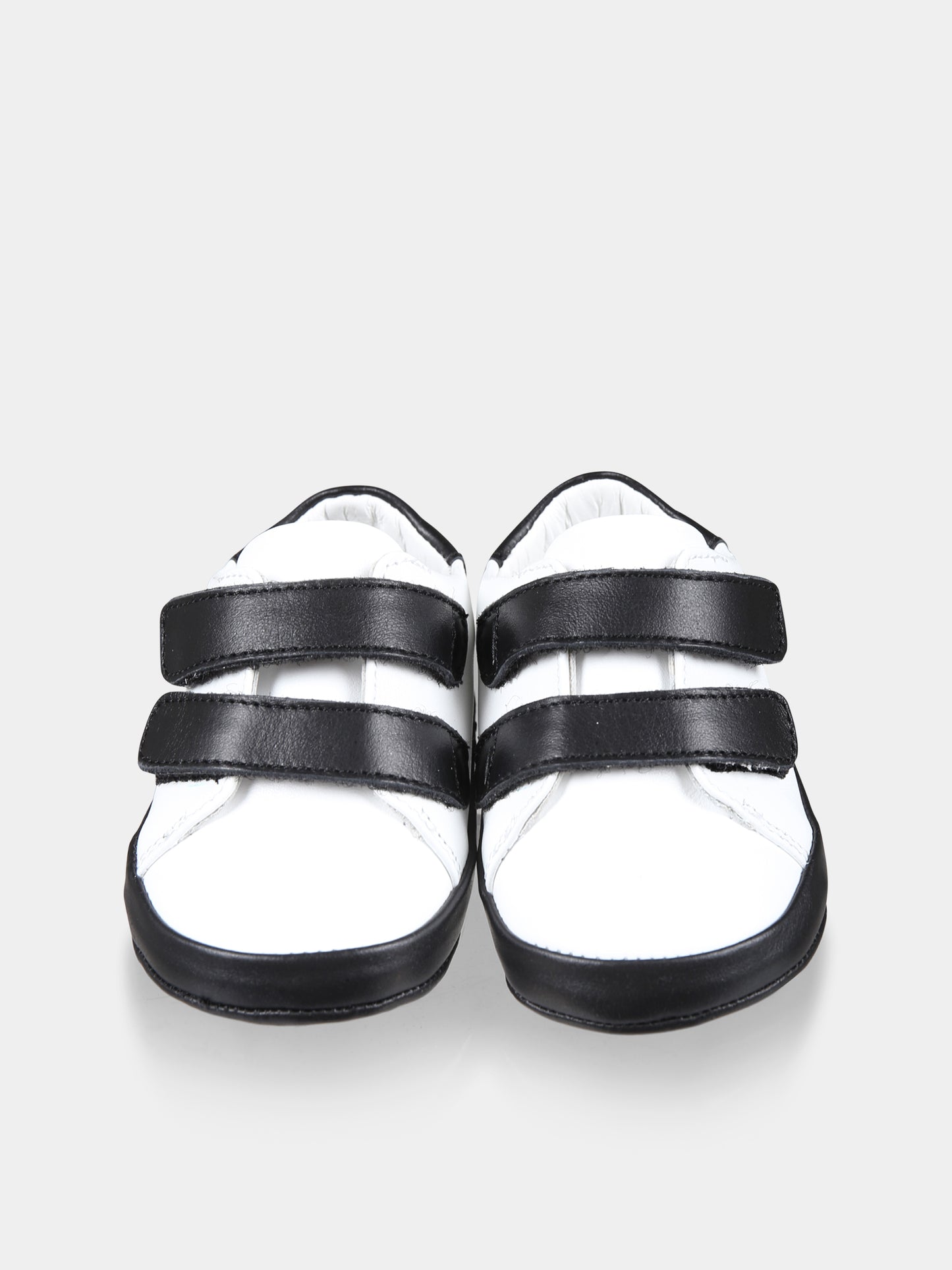 Sneakers bianche per neonato con logo,Balmain Kids,BV0546 Y0051 100NE