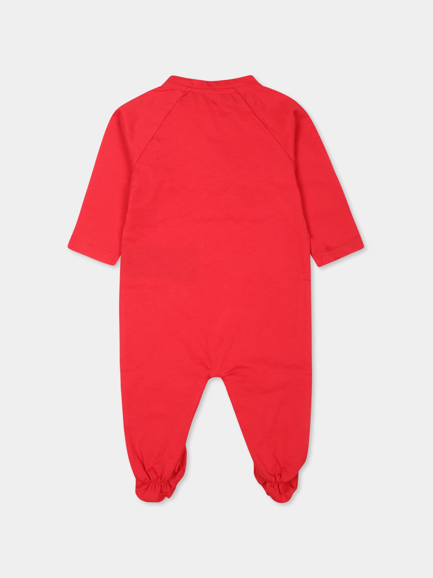 Set tutina rosso per neonati con logo,Balmain Kids,BVB57A Z0082 414OR