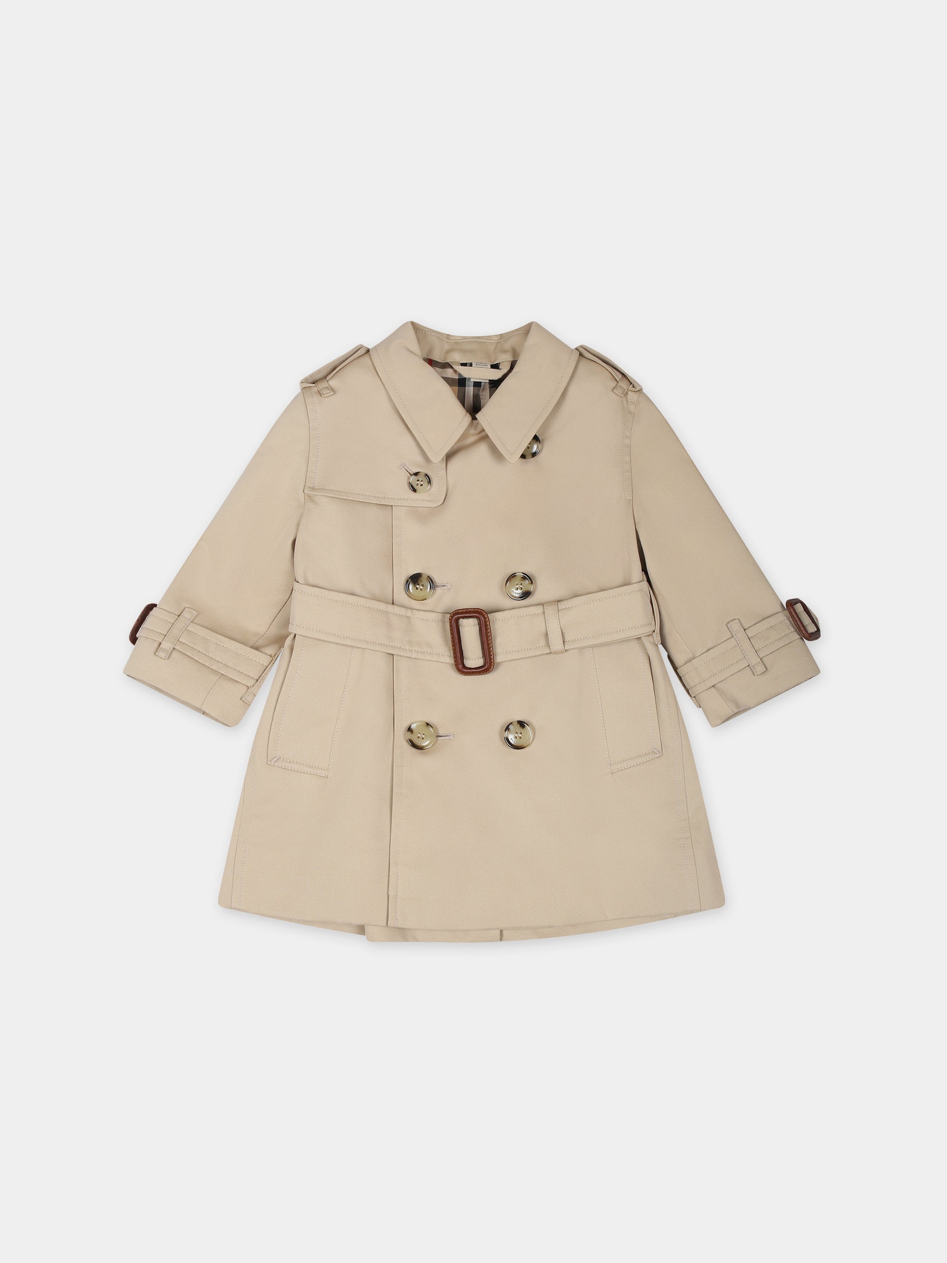 Trench beige per neonati,Burberry Kids,8069507 A1366