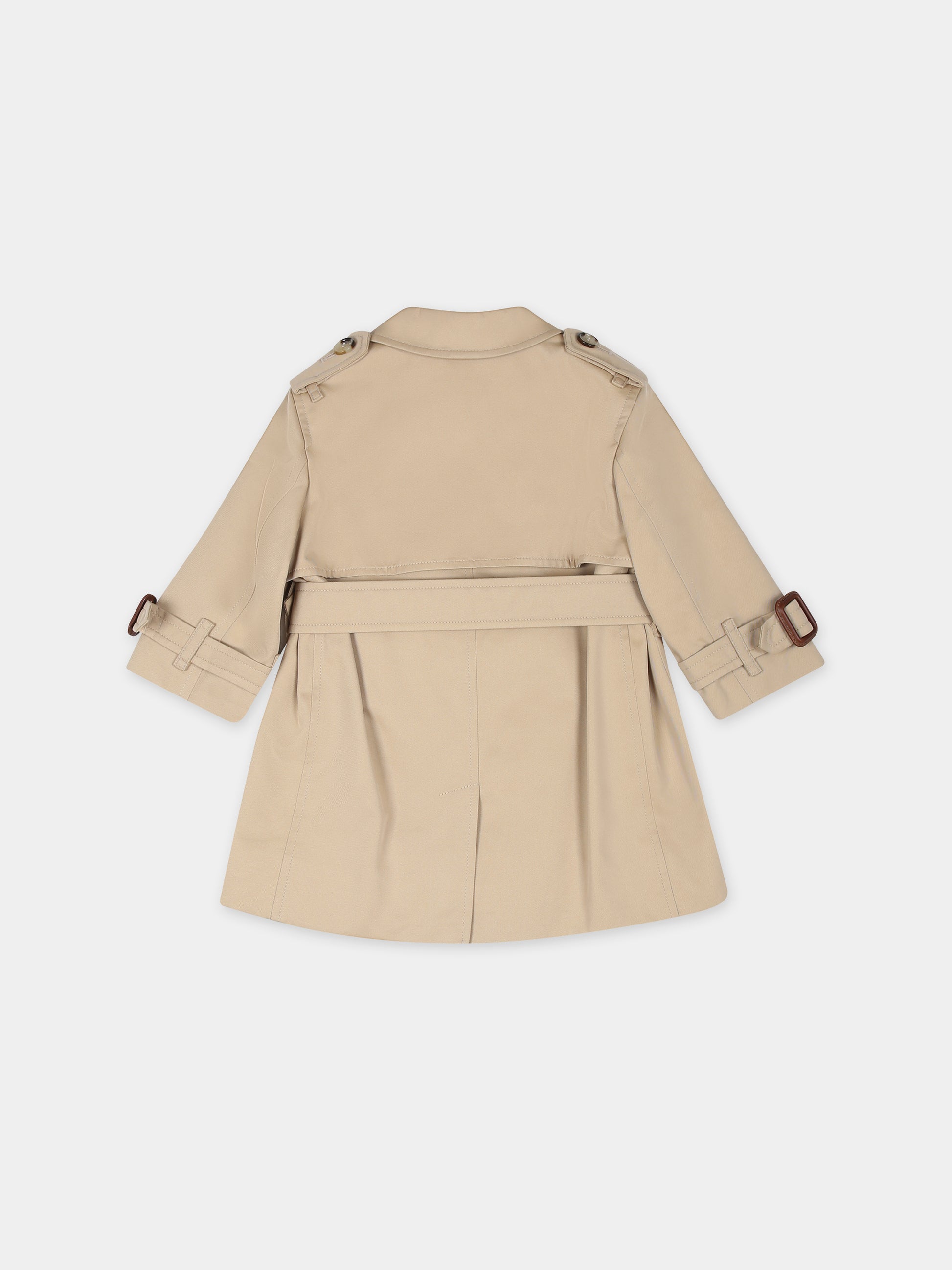 Trench beige per neonati,Burberry Kids,8069507 A1366