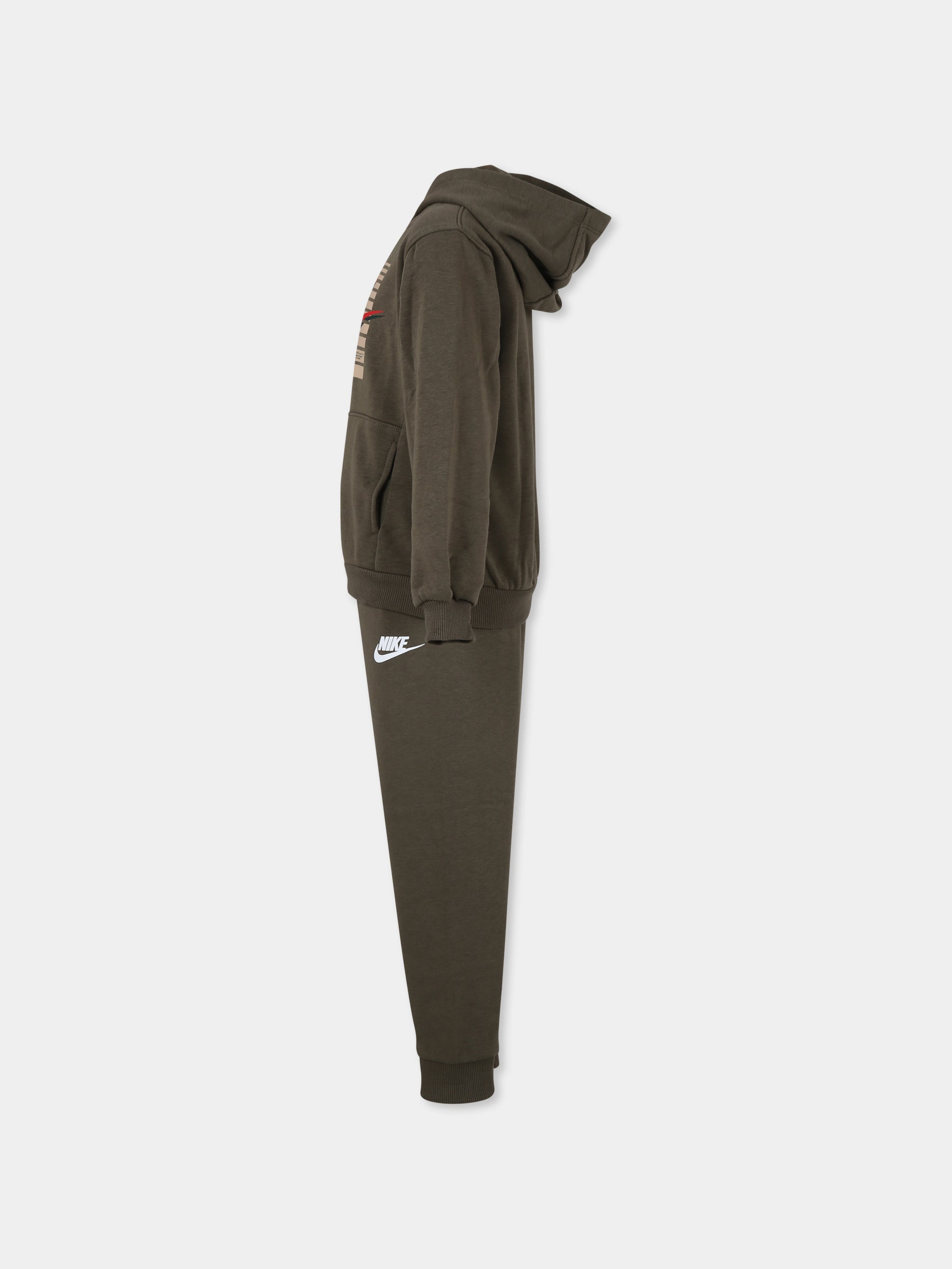 Completo verde per bambino con logo,Nike,86M412 E6F