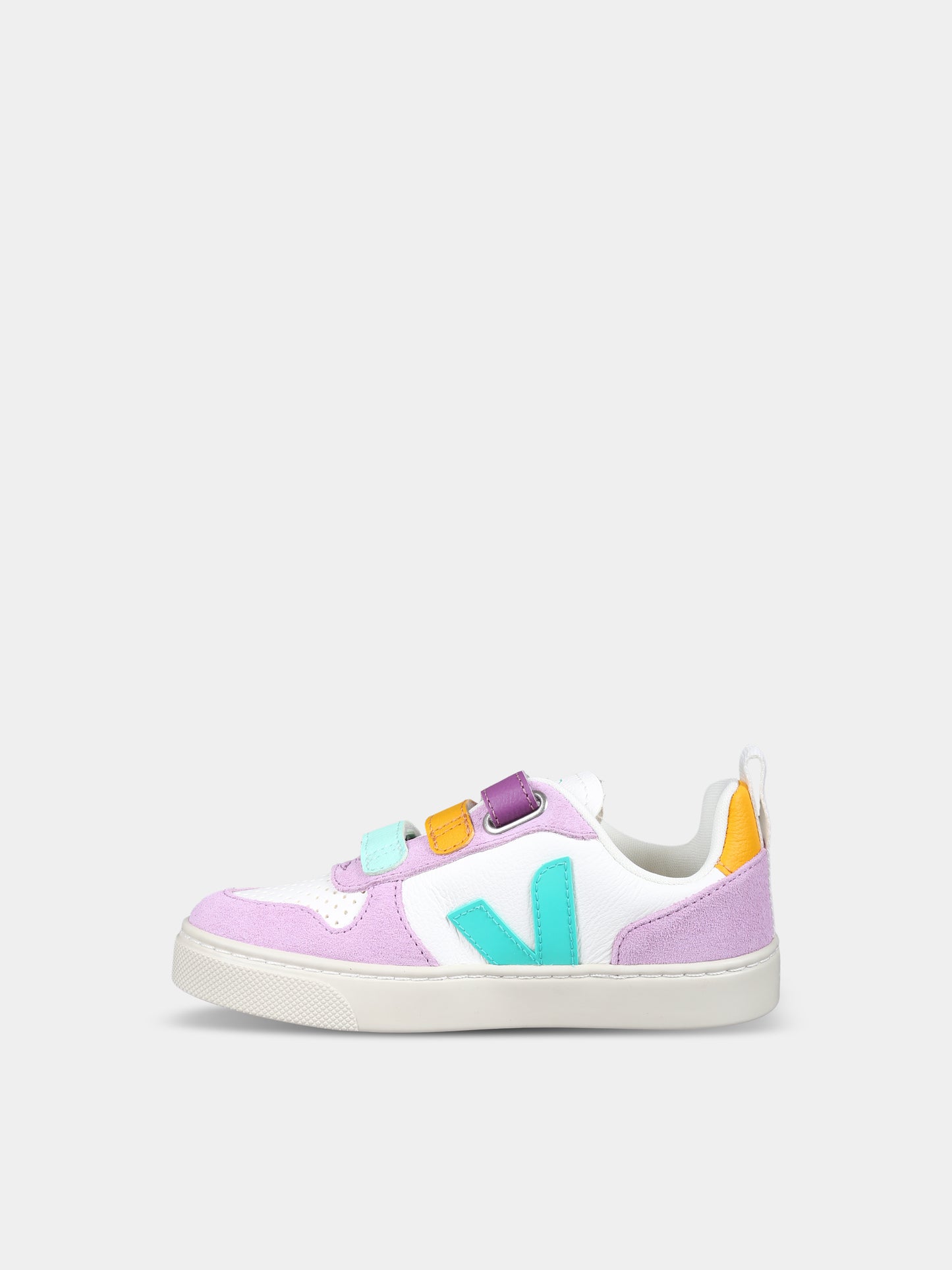 Sneakers viola per bambina con logo,Veja,CV0503803C