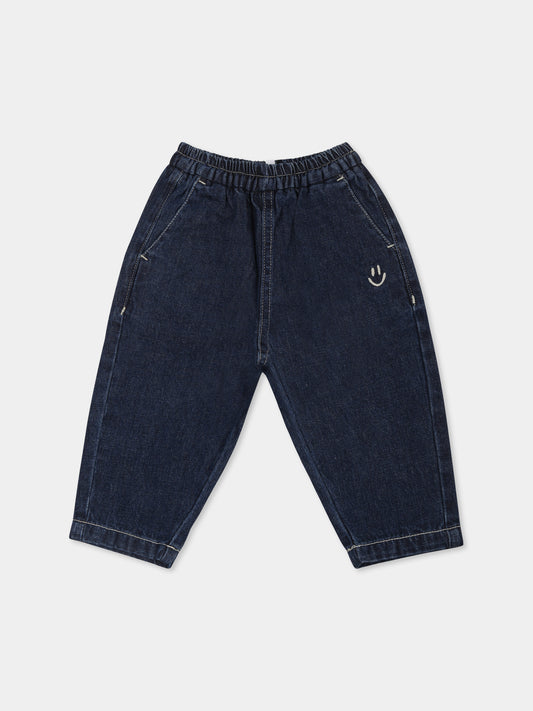 Jeans blu per neonato con smile,Molo,6W24I105 8998