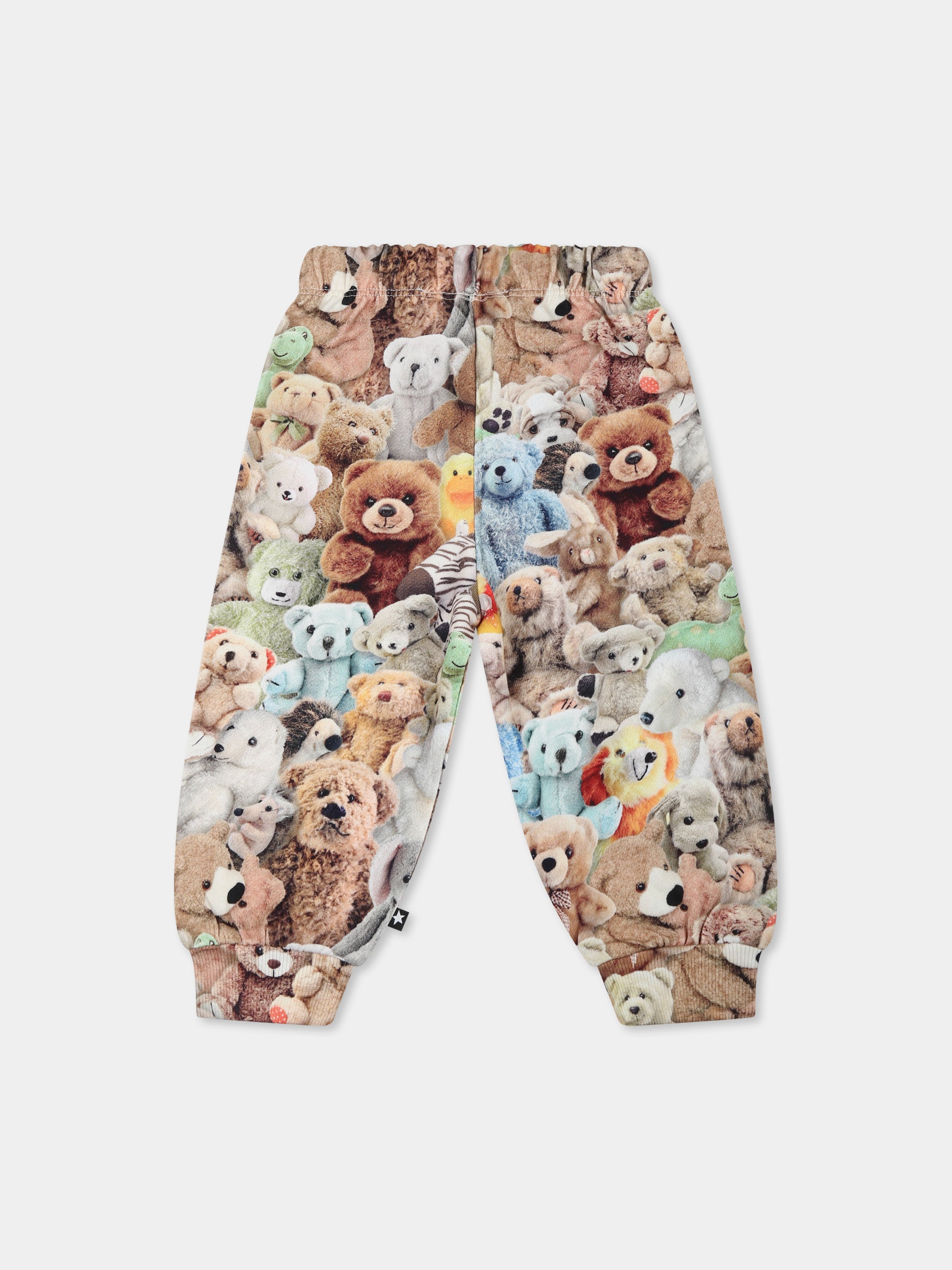 Pantaloni multicolor Simeon per neonati con stampa Teddy Friends,Molo,6W24I203 9159