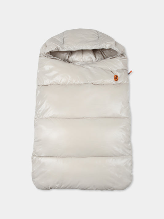 Sacco nanna Kay beige per neonati con logo,Save The Duck Kids,I30001X LUCK19 40019