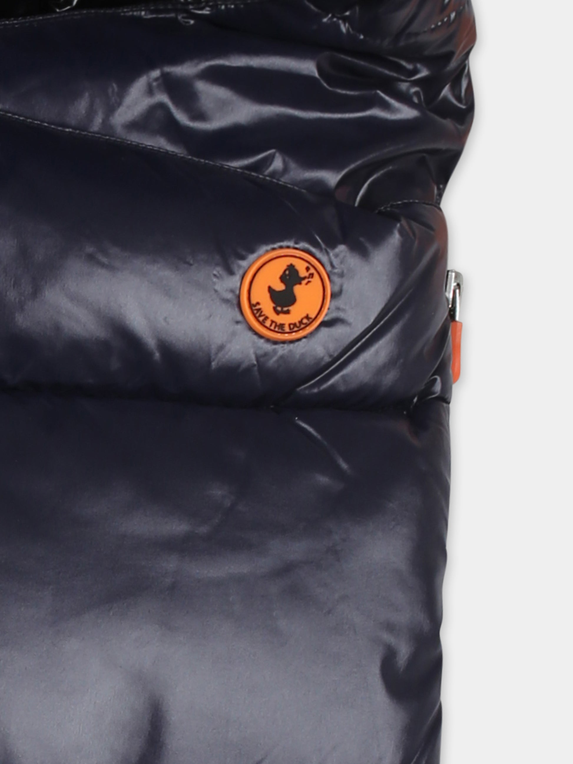 Sacco nanna Kay blu per neonati con logo,Save The Duck Kids,I30001X LUCK19 90010