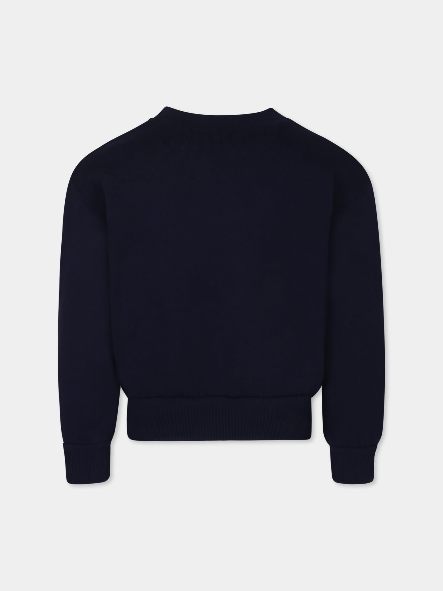 Felpa blu per bambina con cane Gucci,Gucci Kids,787335 XJGPD 4780