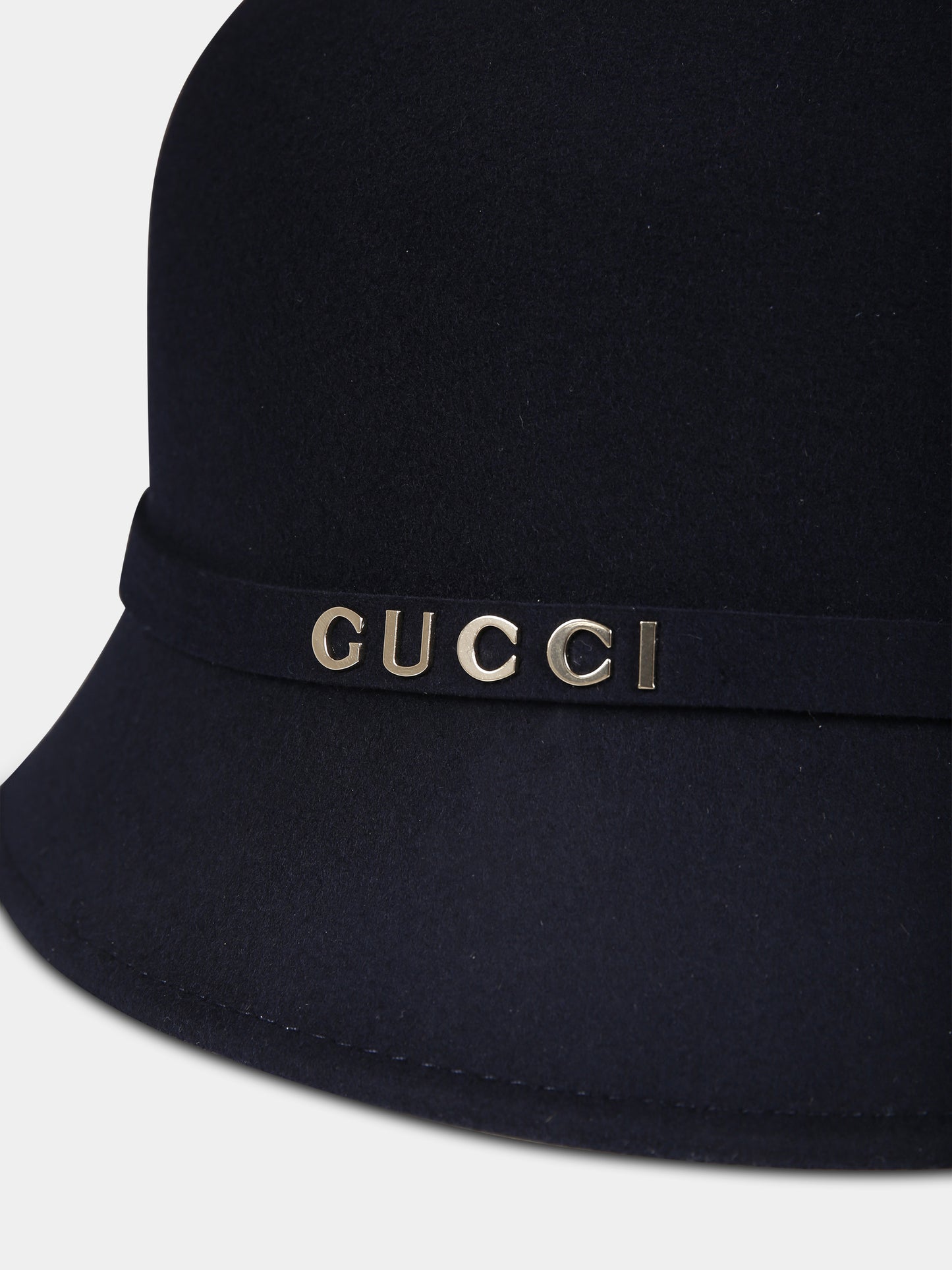 Cloche blu per bambina con logo,Gucci Kids,792485 4HA25 4000