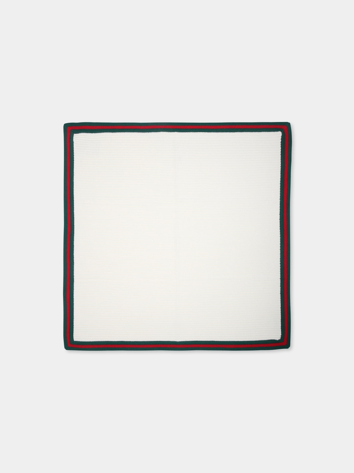 Coperta avorio per neonati con dettaglio Web,Gucci Kids,793469 3K206 9166