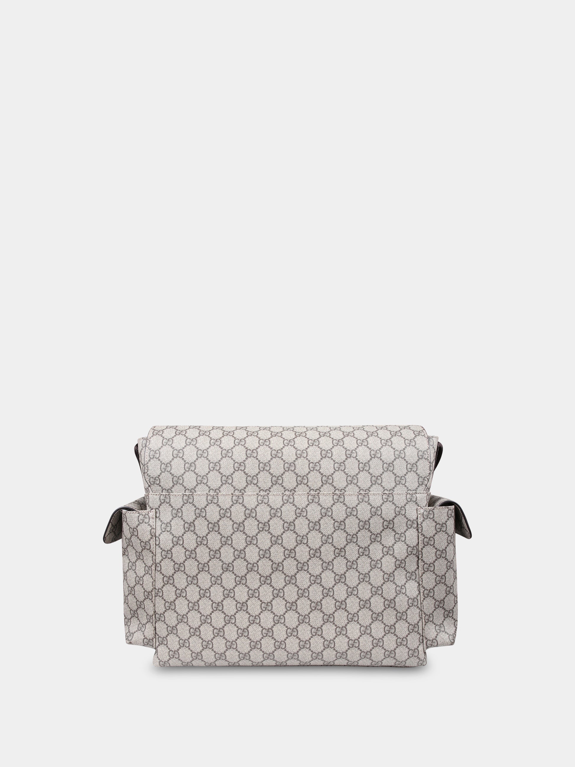 Borsa mamma beige ed ebano con GG Supreme,Gucci Kids,211131 KGDIG 8588