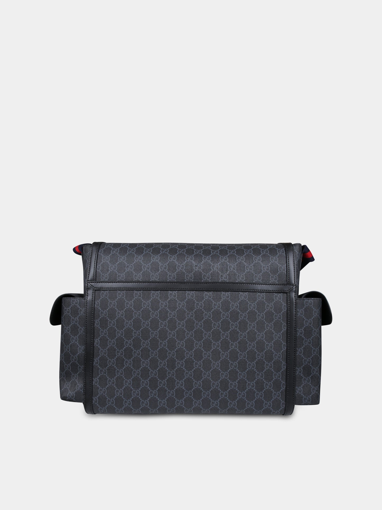 Borsa mamma nera per neonati con GG,Gucci Kids,495909 K5RLN 1095