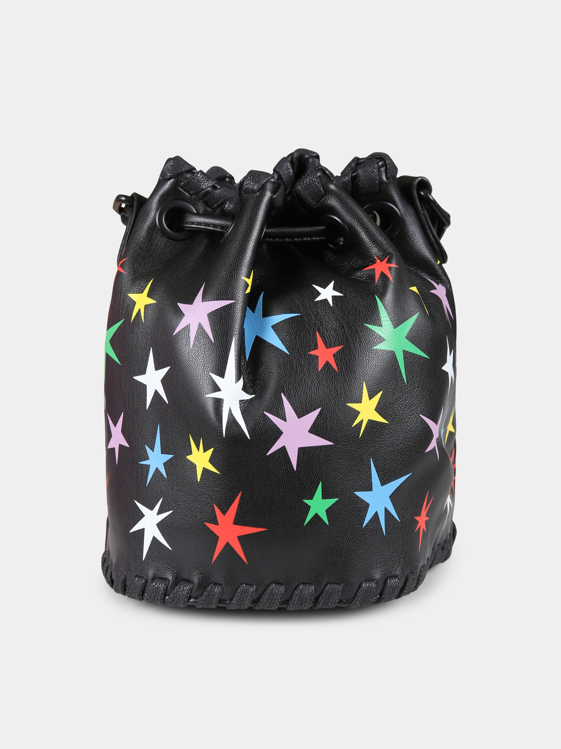 Borsa nera per bambina con stelle,Stella Mccartney Kids,TV0B88 Z2437 930MC