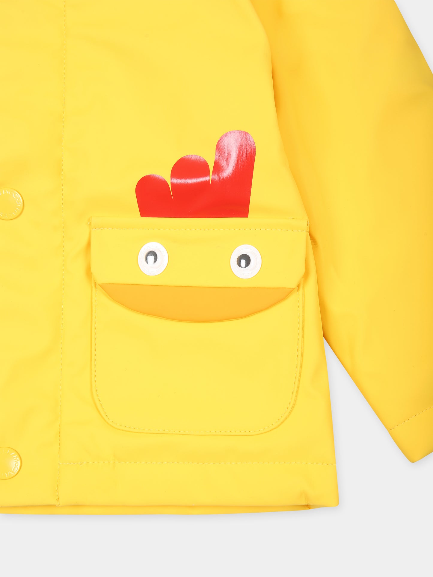 Impermeabile giallo per neonato con gallo,Stella Mccartney Kids,TV2547 Z0999 238