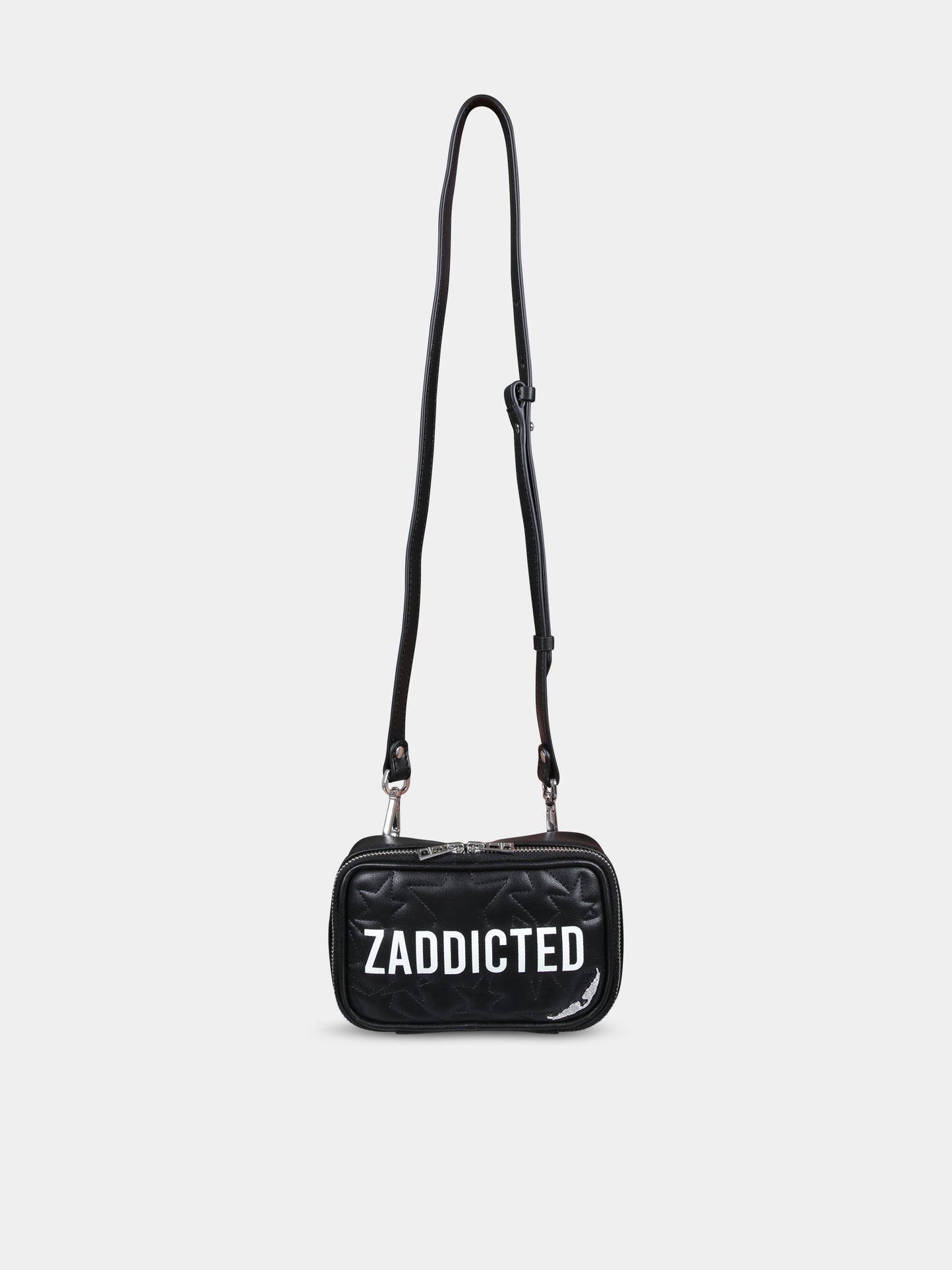 Borsa nera per bambina con logo,Zadig & Voltaire Kids,X60262 09B
