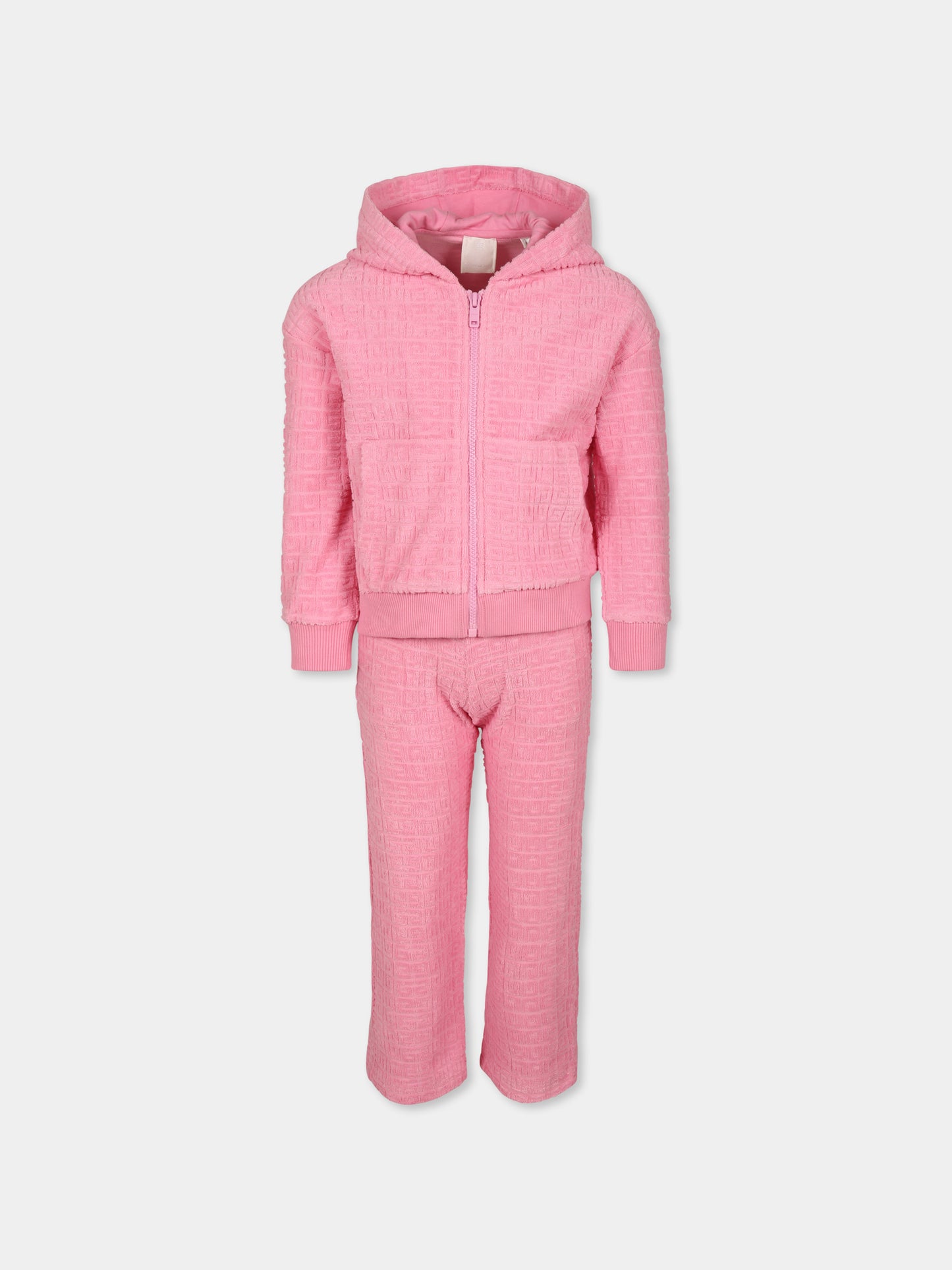 Completo rosa per bambina con iconico motivo 4G,Givenchy Kids,H30559 465