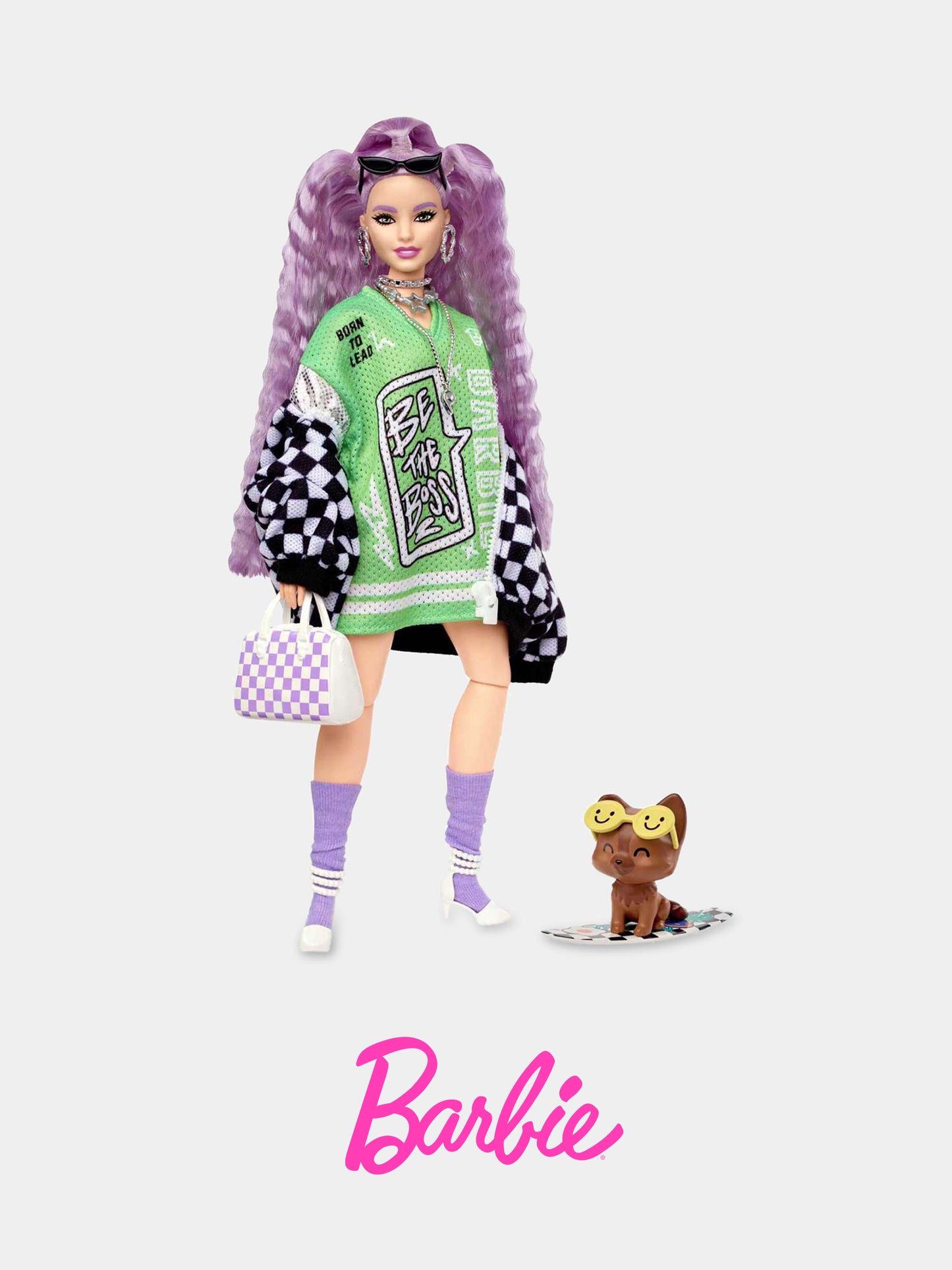 Barbie EXTRA per bambina con cagnolino,Barbie,HHN10