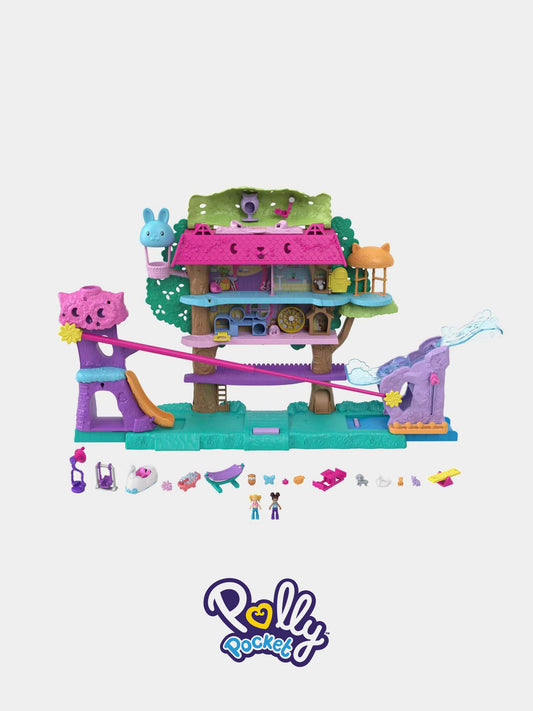 Casa sull'Albero dei Cuccioli per bambina,Polly Pocket,HHJ06