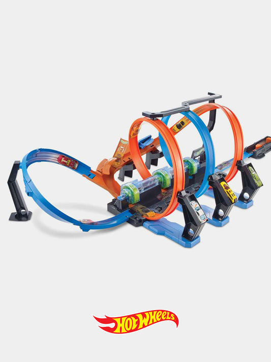 Pista Schianti Rotanti per bambino,Hot Wheels,FTB65