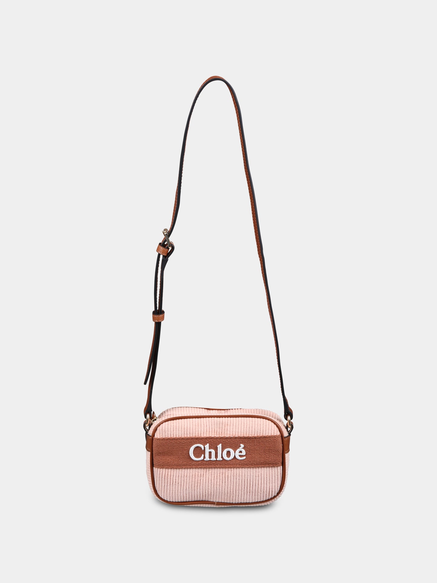 Borsa rosa per bambina con logo,Chloé Kids,C20273 454