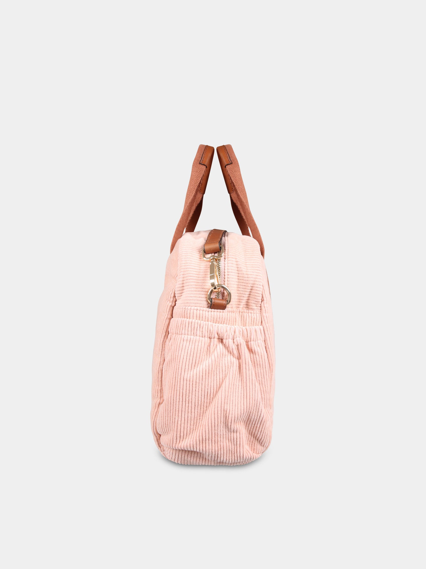 Borsa mamma rosa per neonata con logo,Chloé Kids,C20347 454