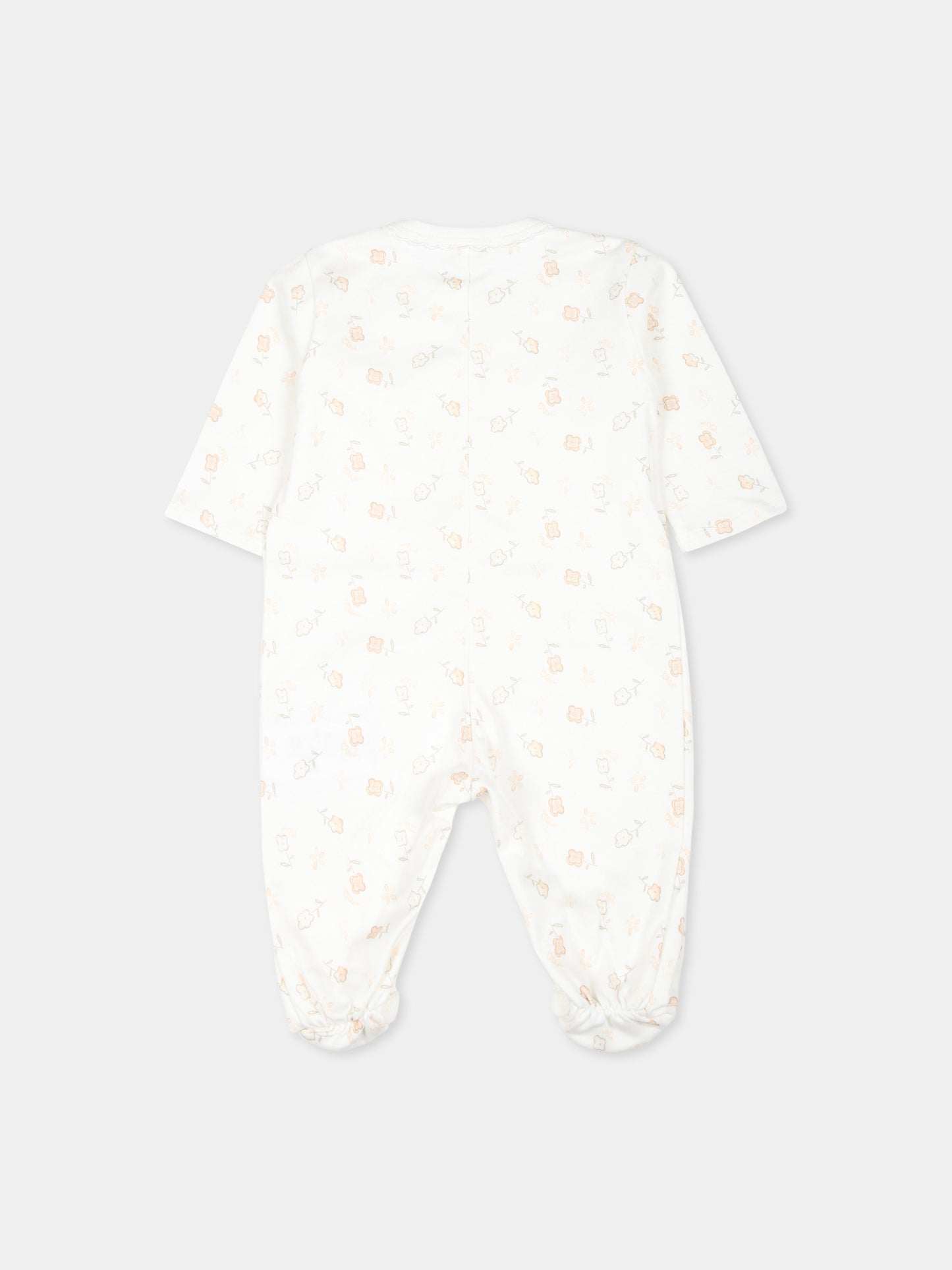 Set tutina avorio per neonata con logo,Chloé Kids,C20333 N34