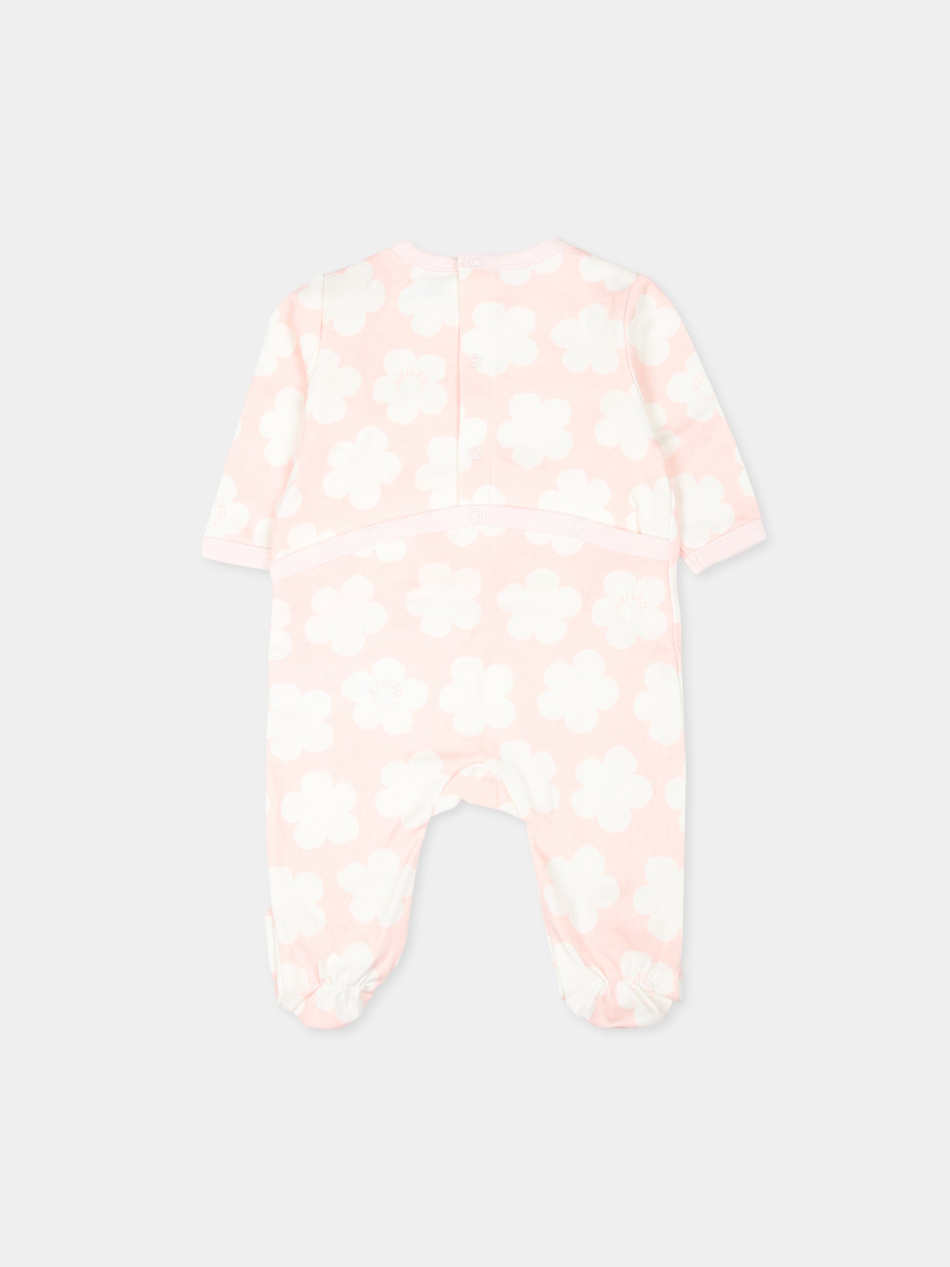 Set tutina celeste per neonato con Tour Eiffel e logo,Kenzo Kids,K60458 47R