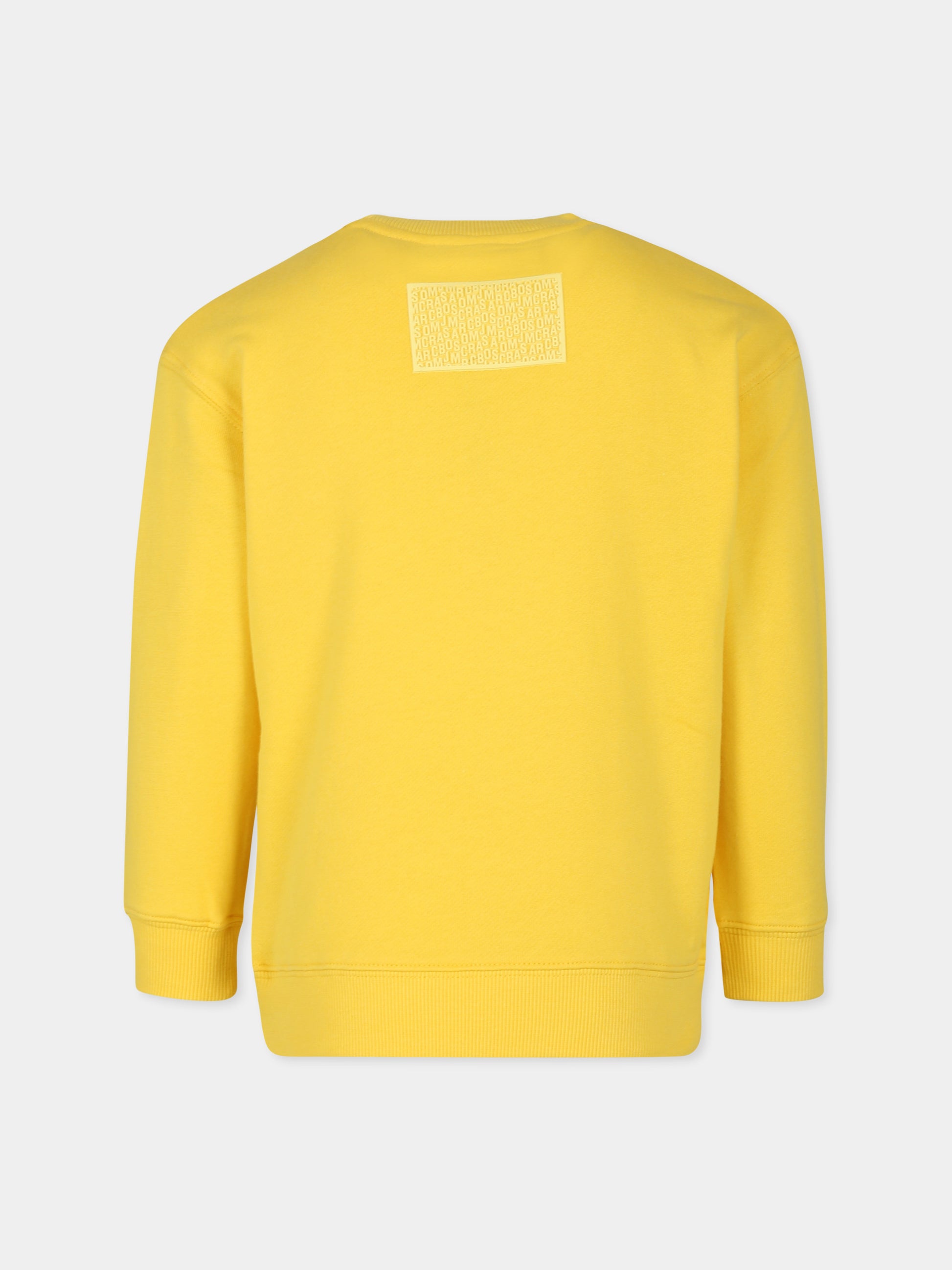Felpa gialla per bambini con logo,Marc Jacobs,W60319 566