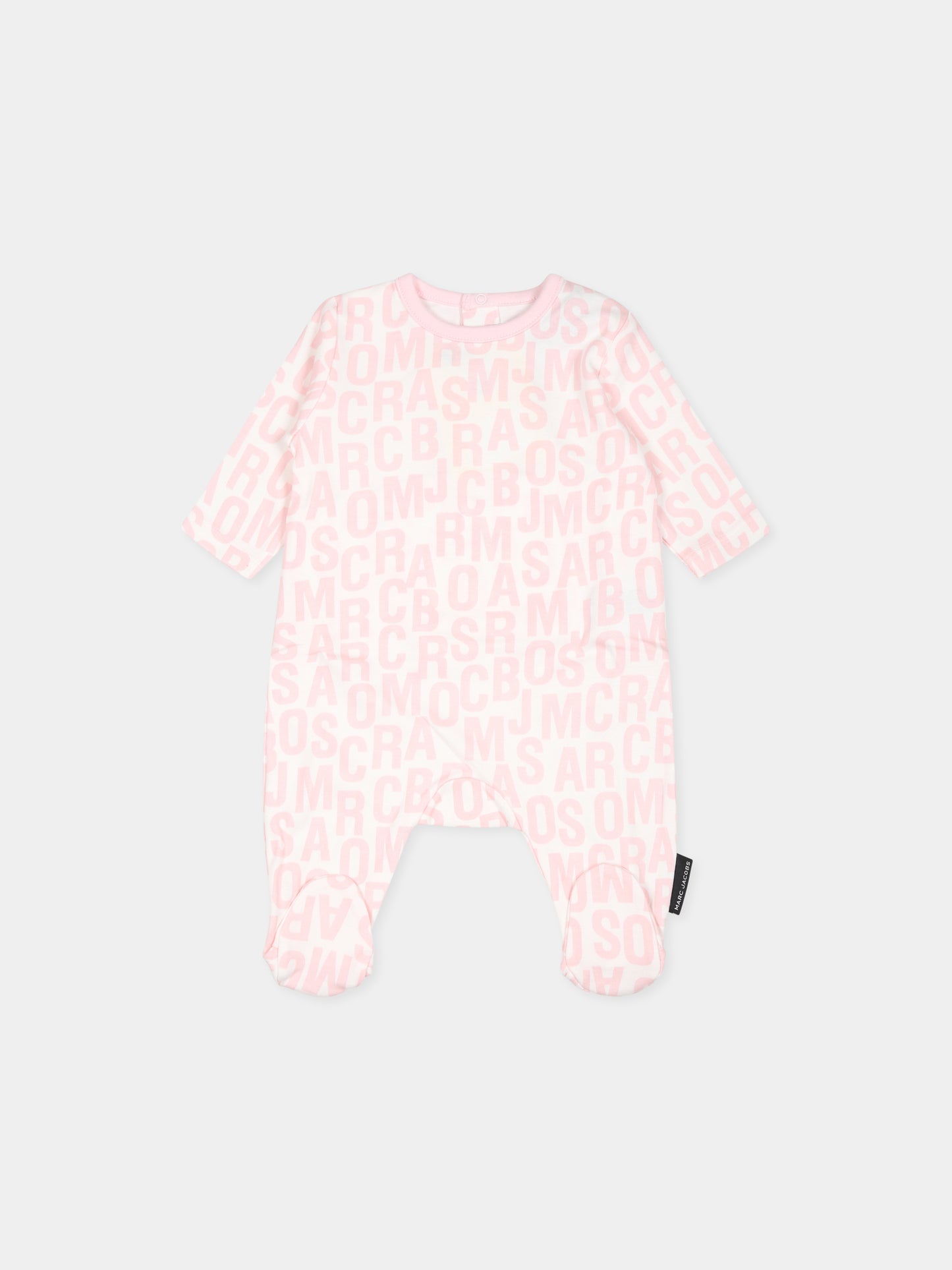 Set tutina rosa per neonata con logo,Marc Jacobs,W60328 475