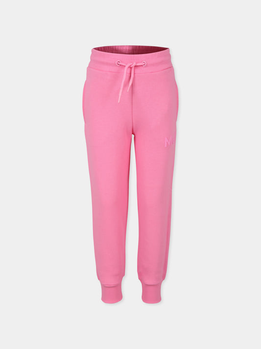 Pantaloni rosa per bambina con logo,Marc Jacobs,W60315 490