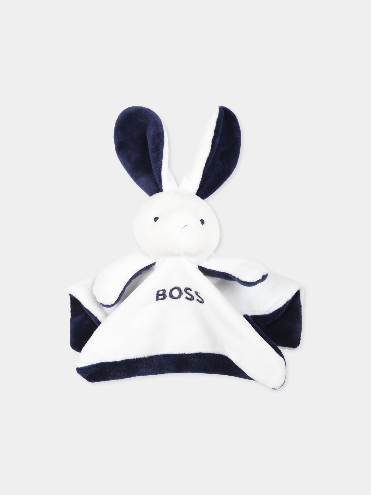 Doudou bianco per neonato con logo,Boss,J90P21 10B