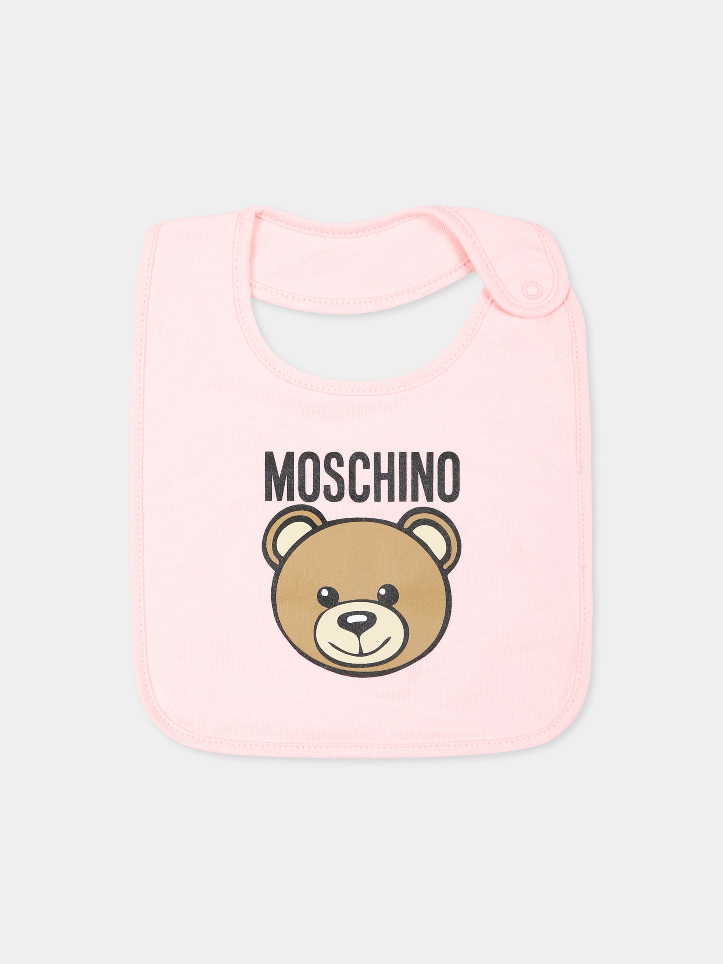 Set accessori rosa per neonata con Teddy Bear,Moschino Kids,MUY079 LCA40 50209