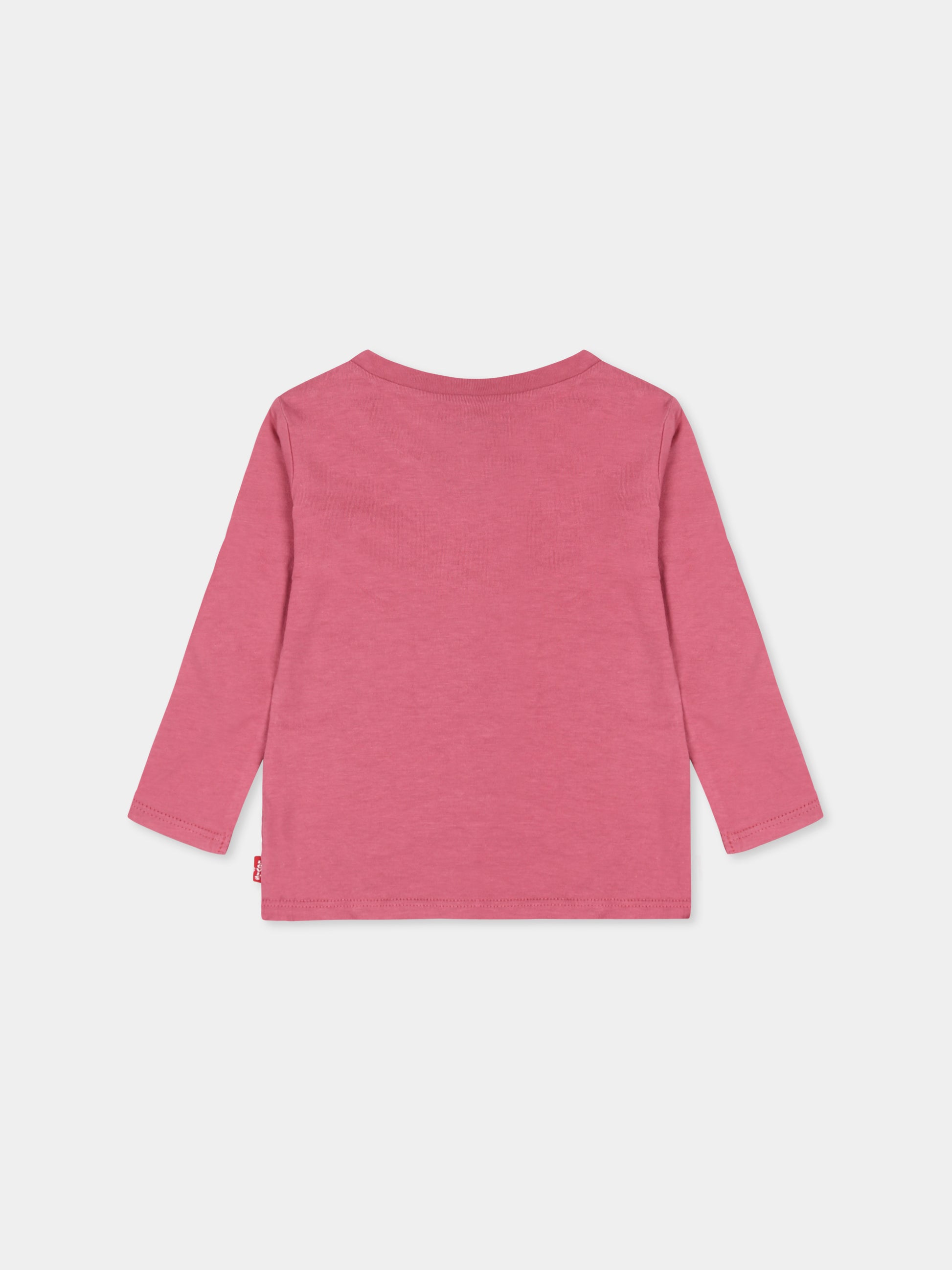 T-shirt rosa per neonata con logo,Levi's Kids,1EA643 AHT