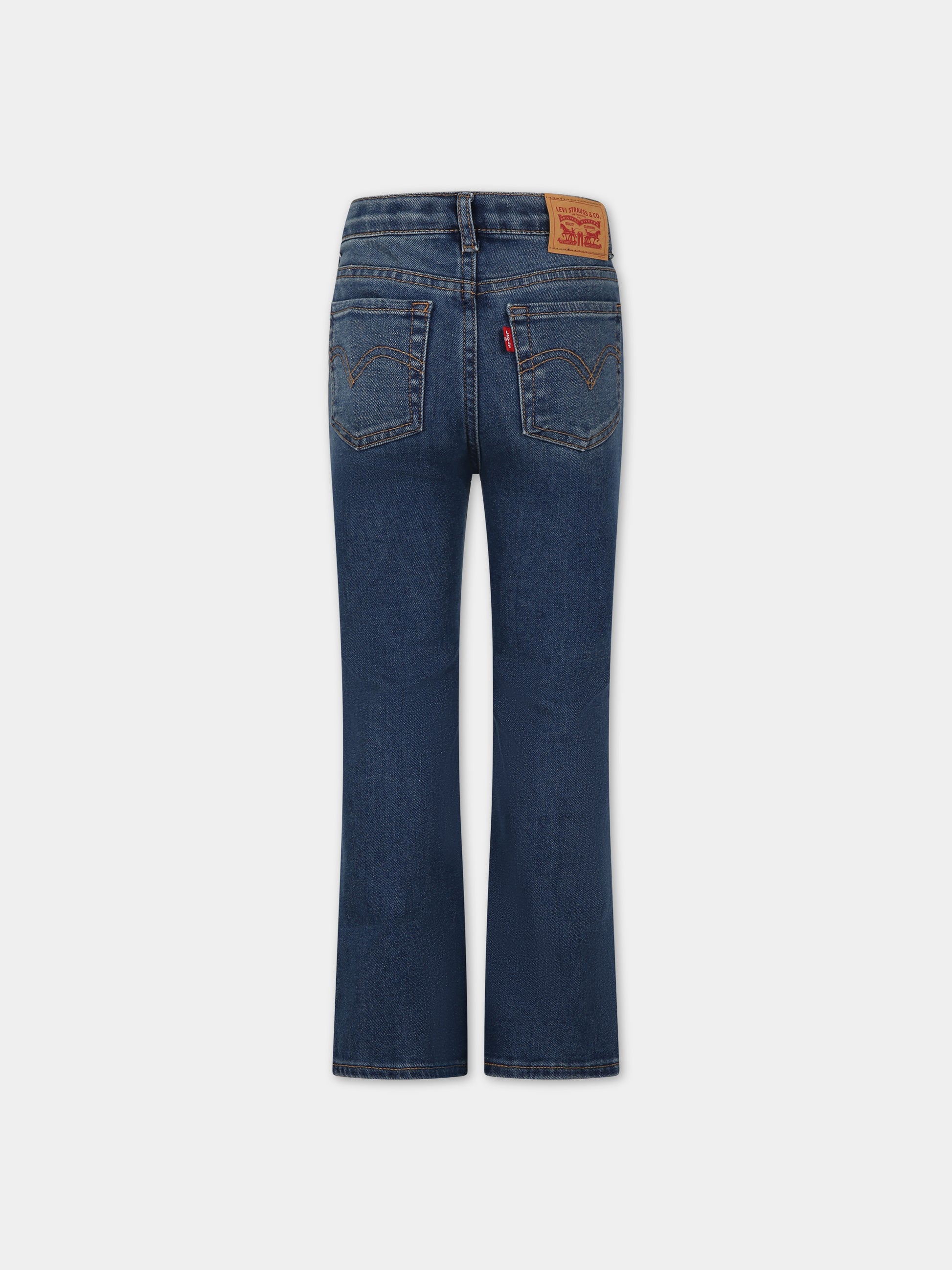 Jeans in denim per bambina con patch logato,Levi's Kids,23WLK3EG970 D5Q